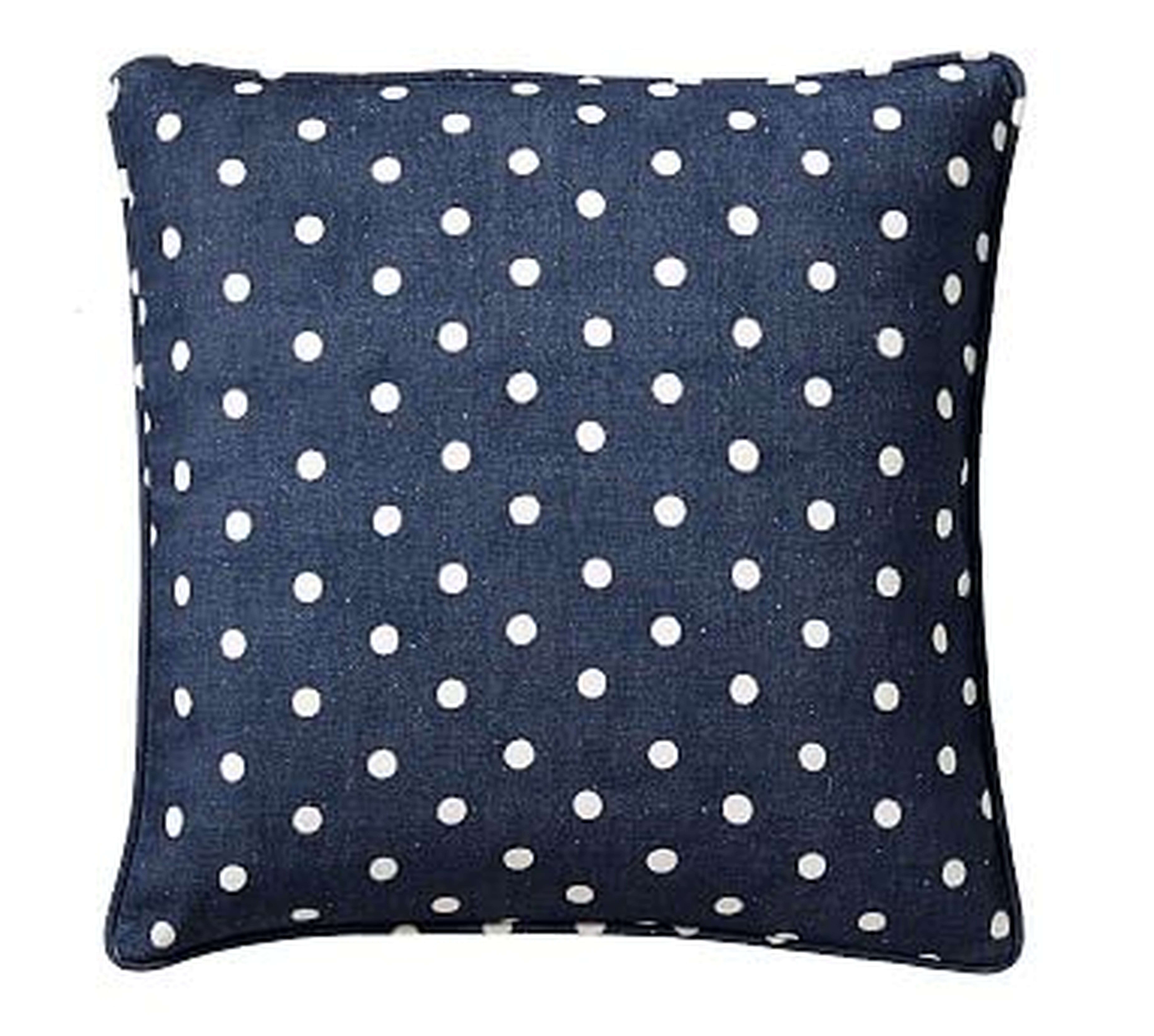 Caci Dot Pillow, Blue Multi, 20" - Pottery Barn