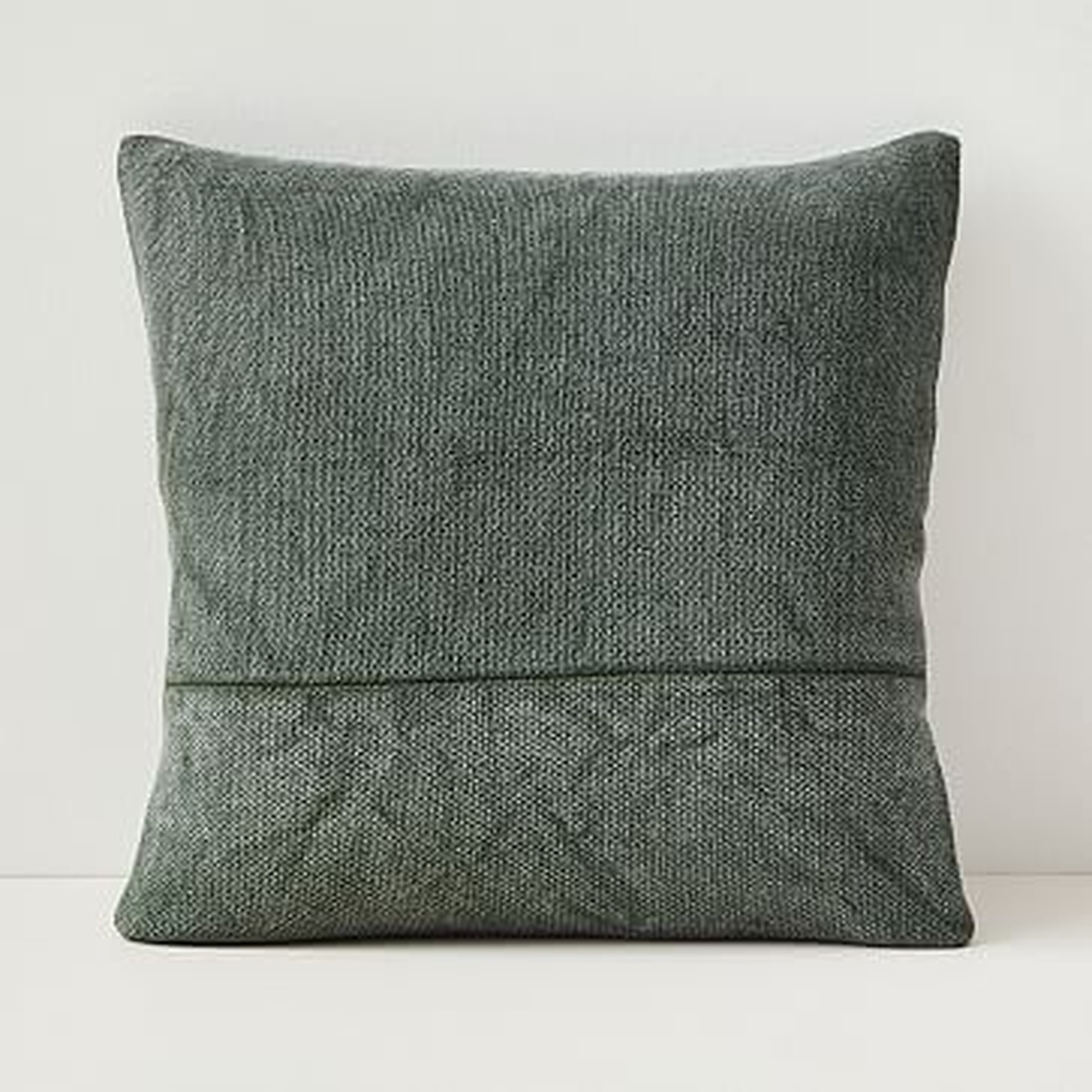 Cotton Canvas Pillow Cover, 18"x18", Beetle Green - West Elm