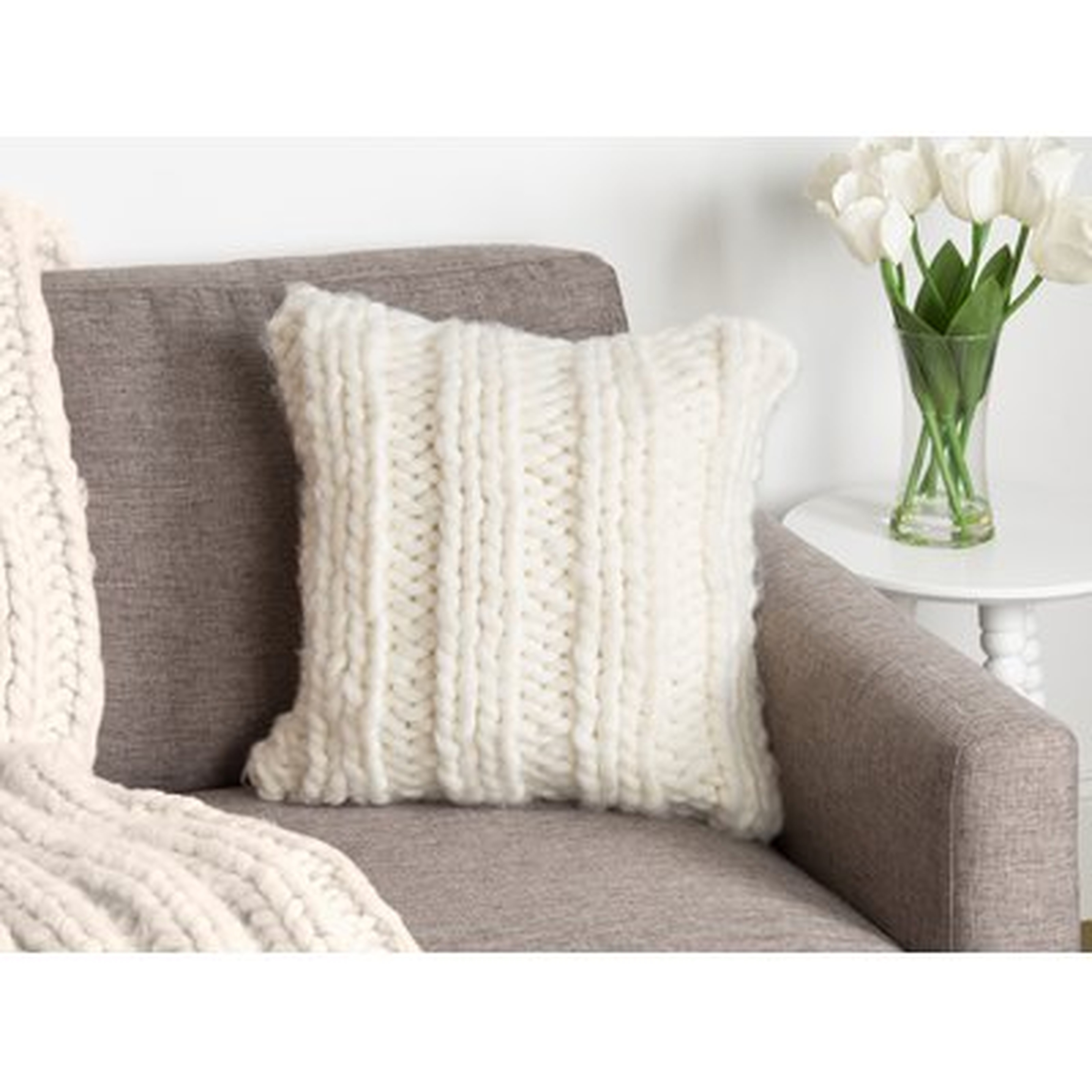 Morwenna Knit Pillow Cover - Wayfair
