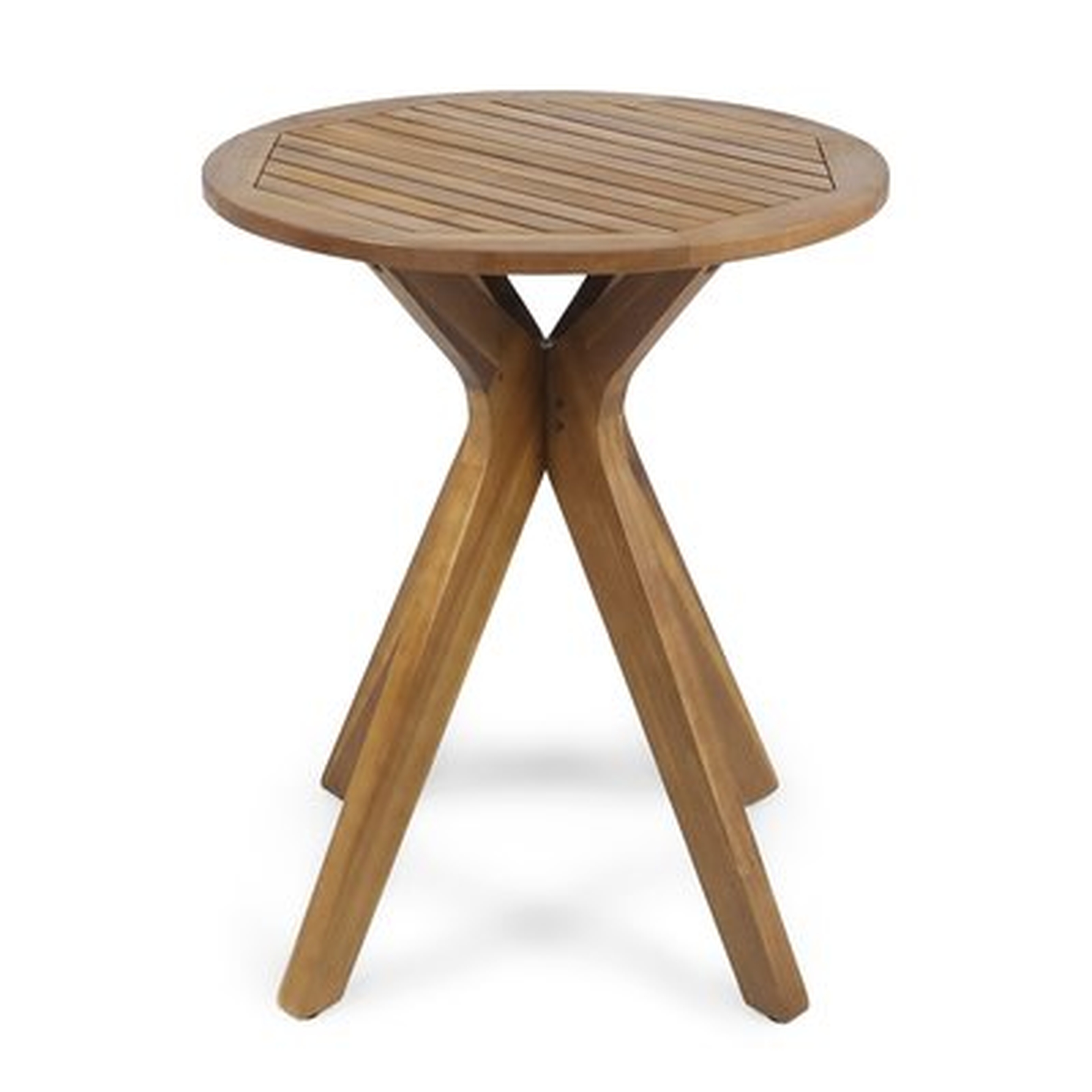 Pericles Outdoor Wooden Bistro Table - Wayfair
