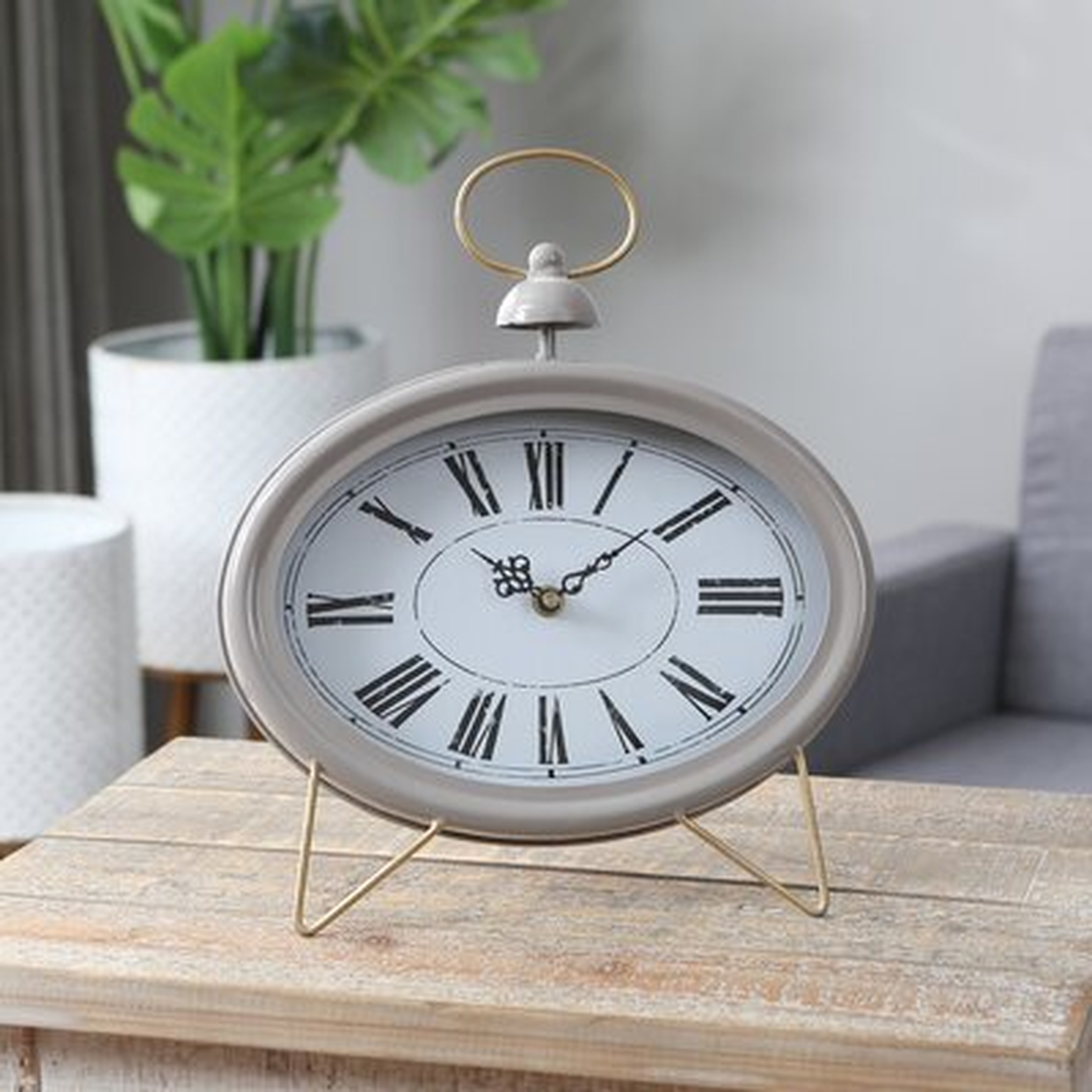 Oval Decorative Table Clock - Wayfair