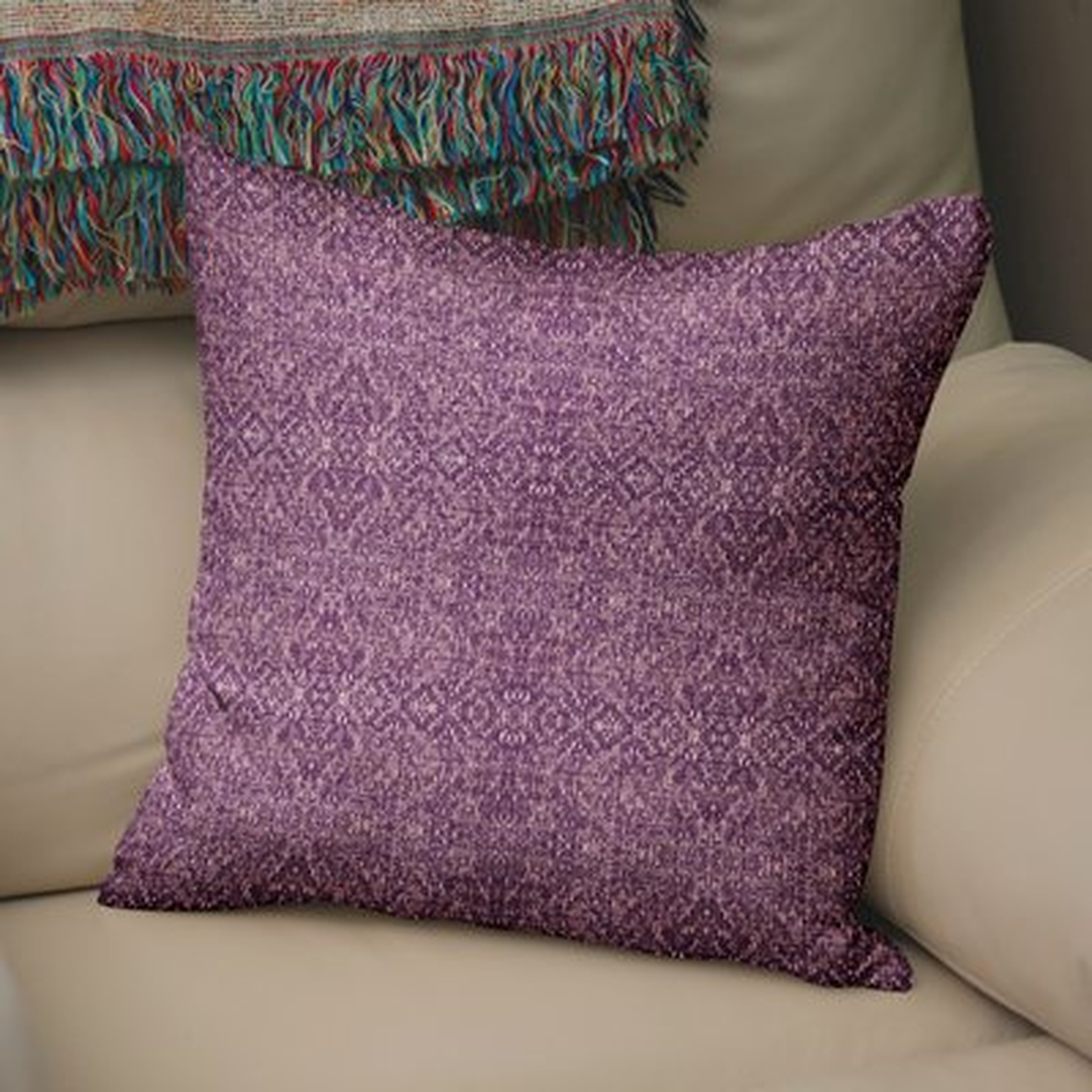 Dezirae Purple Throw Pillow - Wayfair