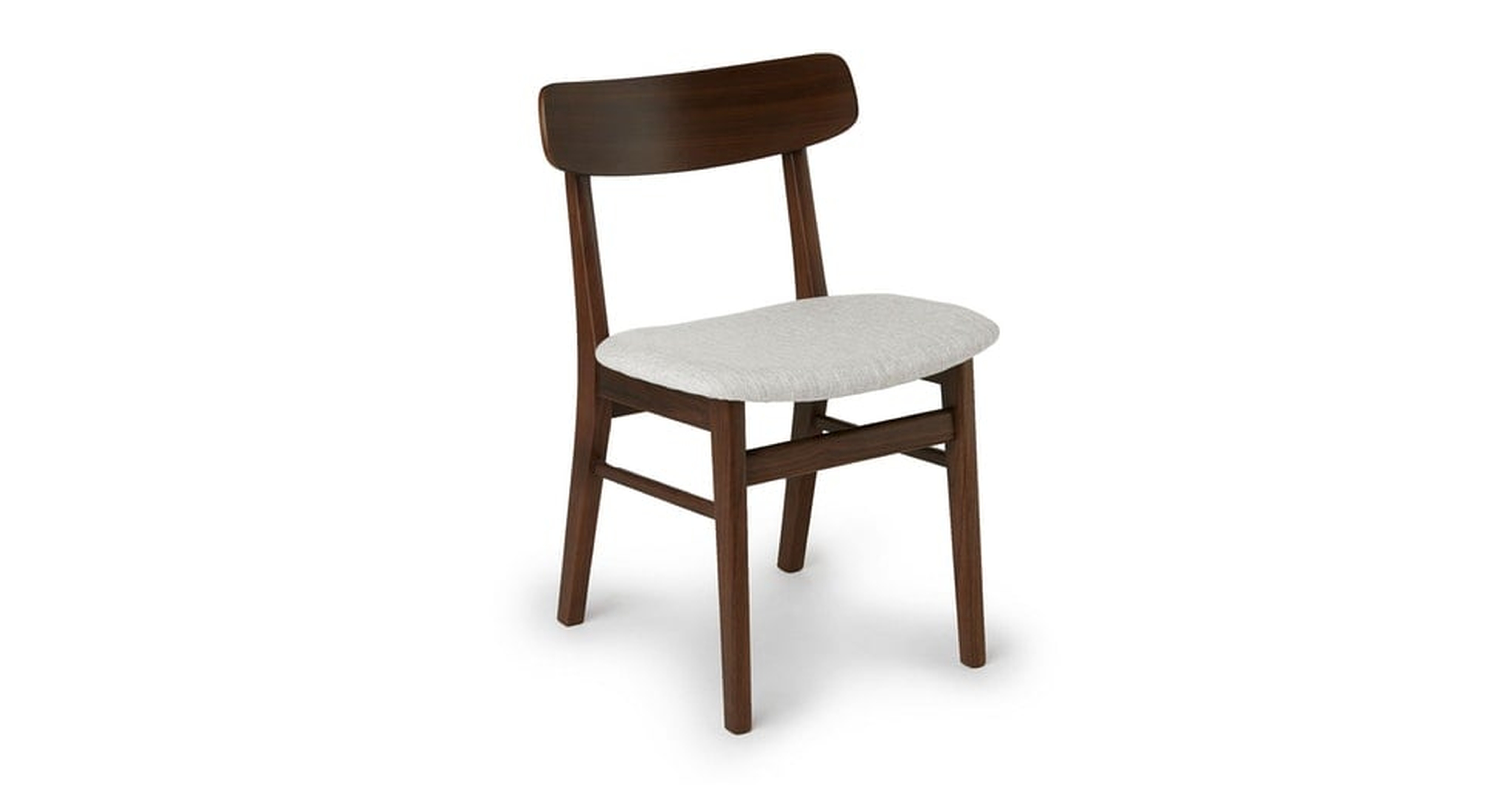 Ecole Mist Gray Walnut Dining Chair - Article