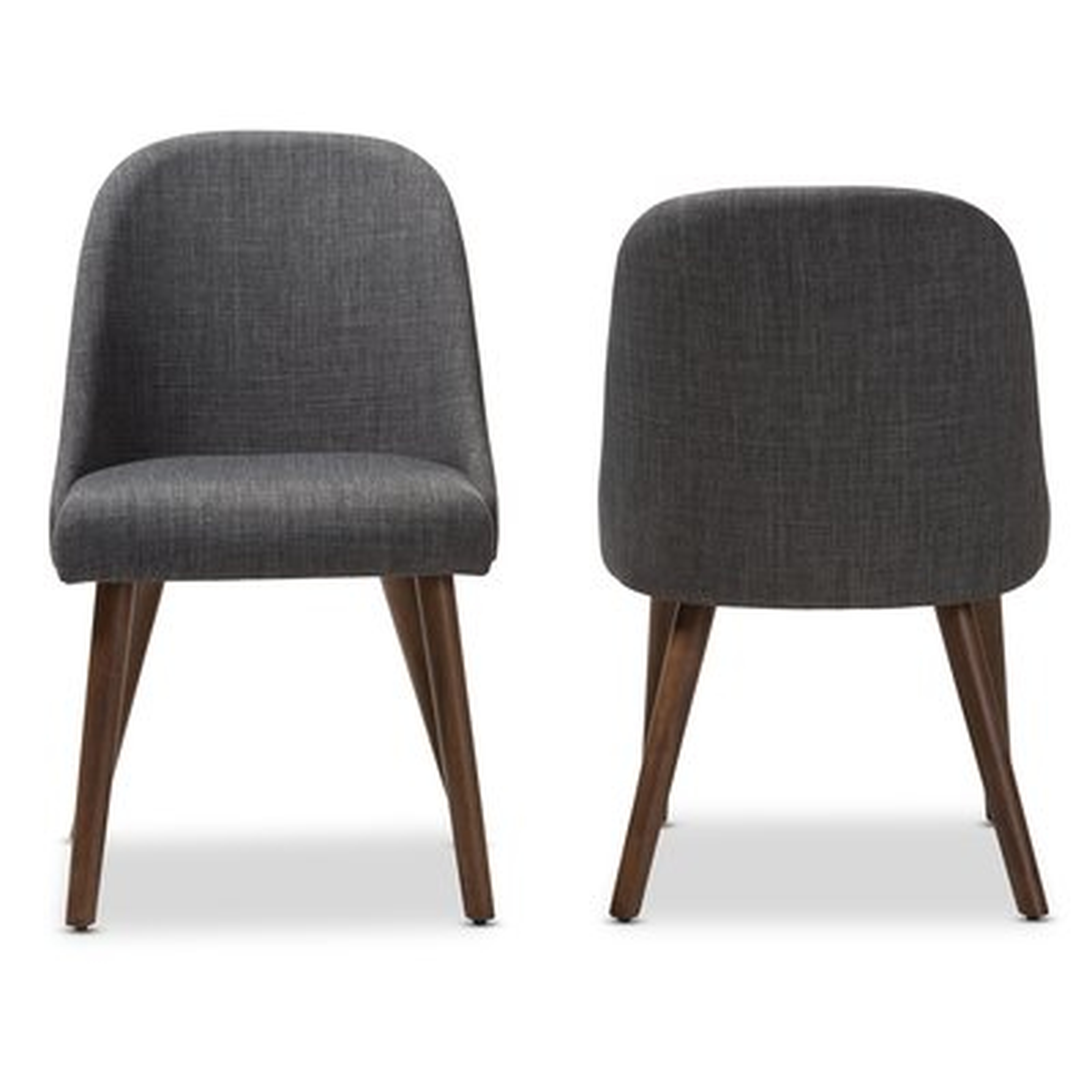 Croom Mid-Century Upholstered Dining Chair (Set of 2) - Wayfair