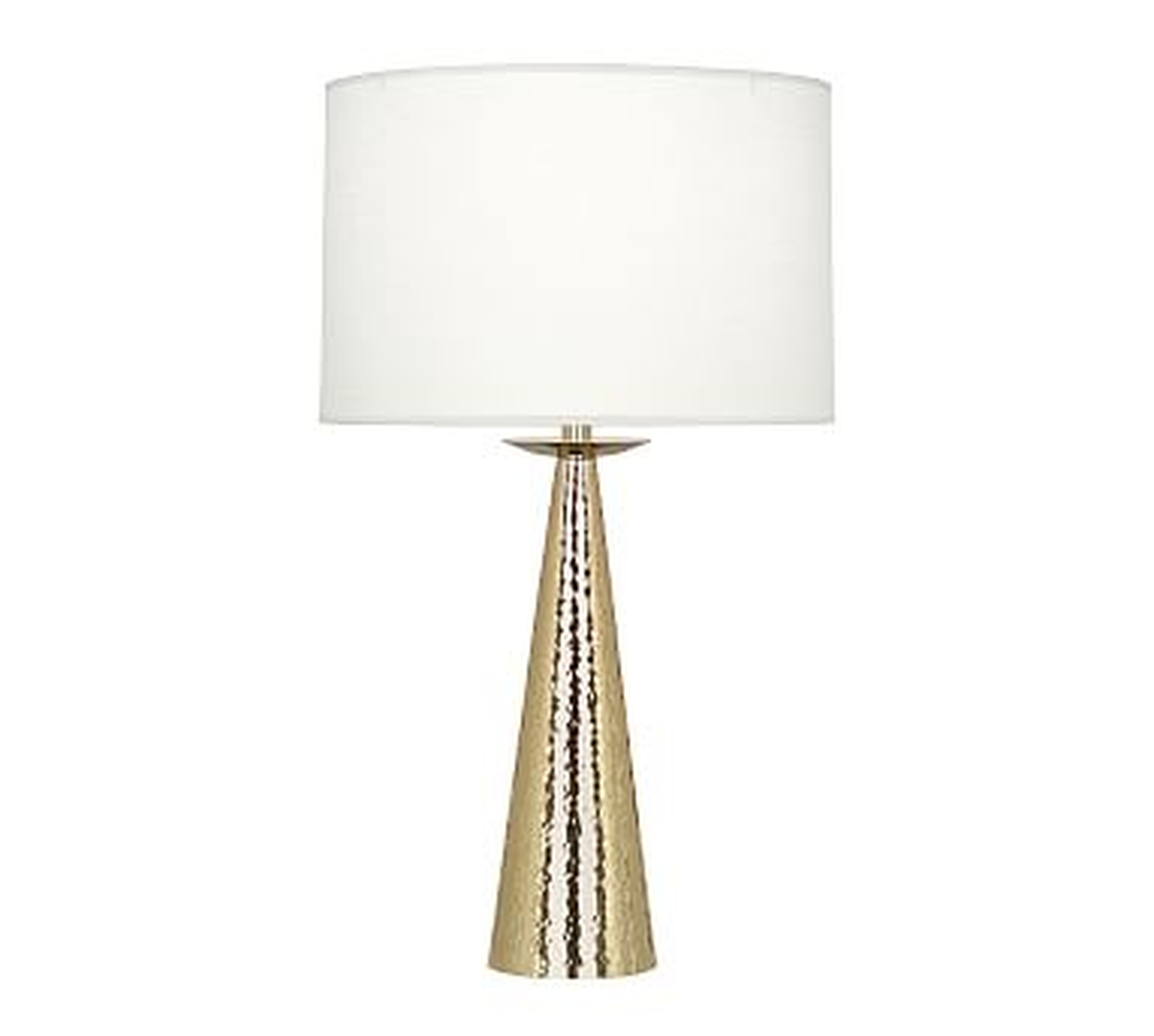 Danielle Large Tapered Table Lamp, Brass - Pottery Barn