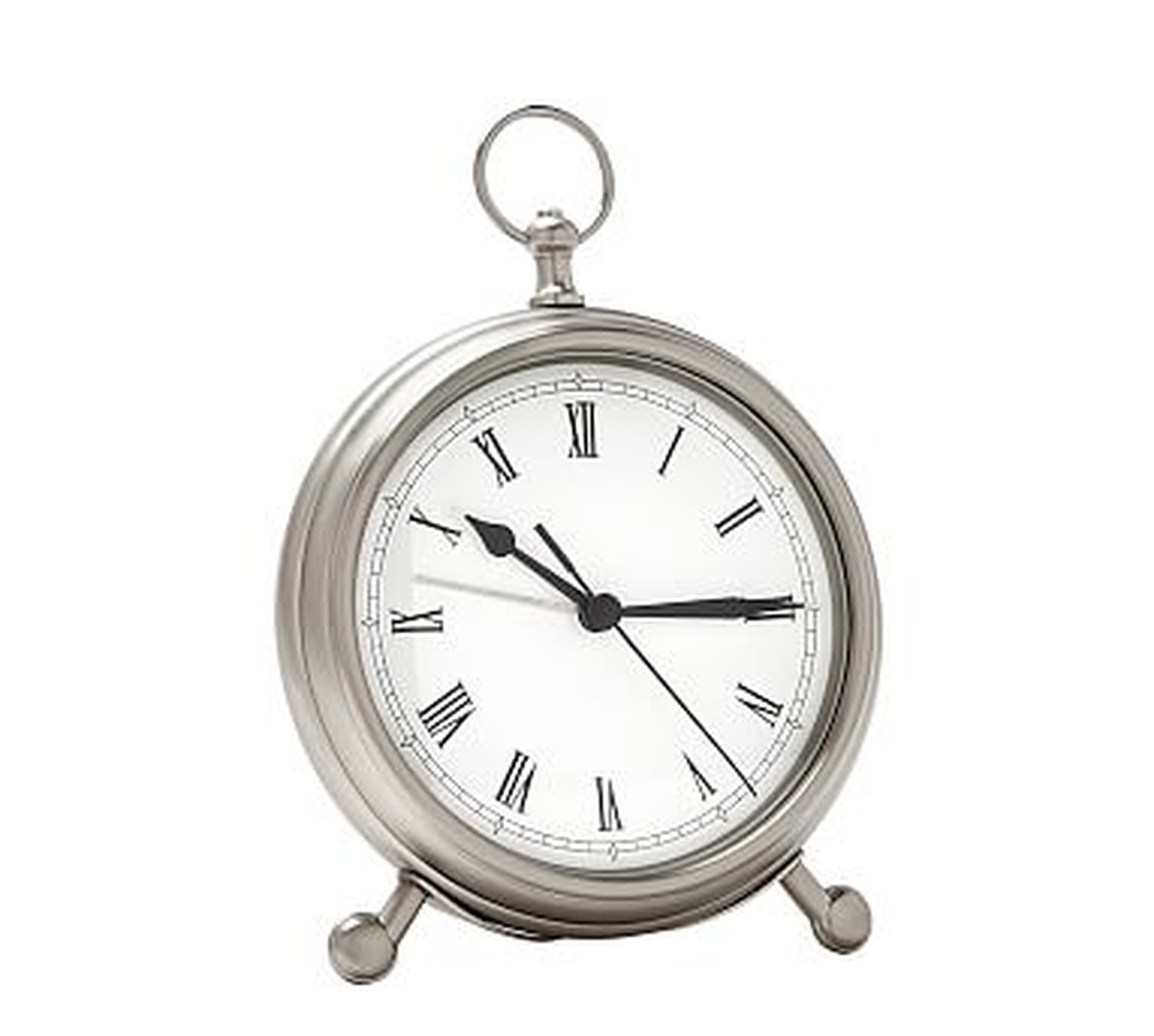 Pocket Watch Clock, Medium, Pewter finish - Pottery Barn