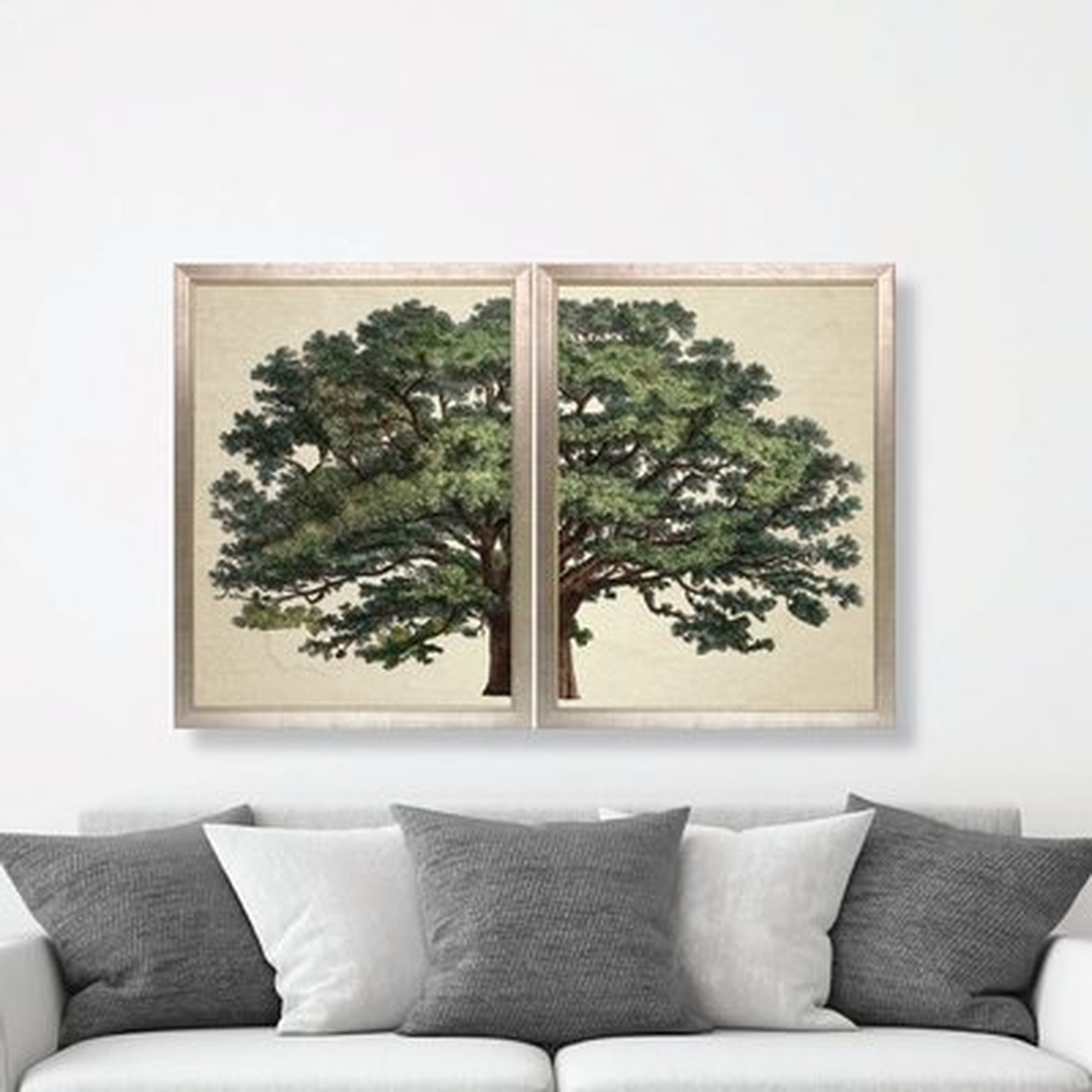 Strutt Tree Duo by Jacob George Strutt Framed Painting Print - Wayfair