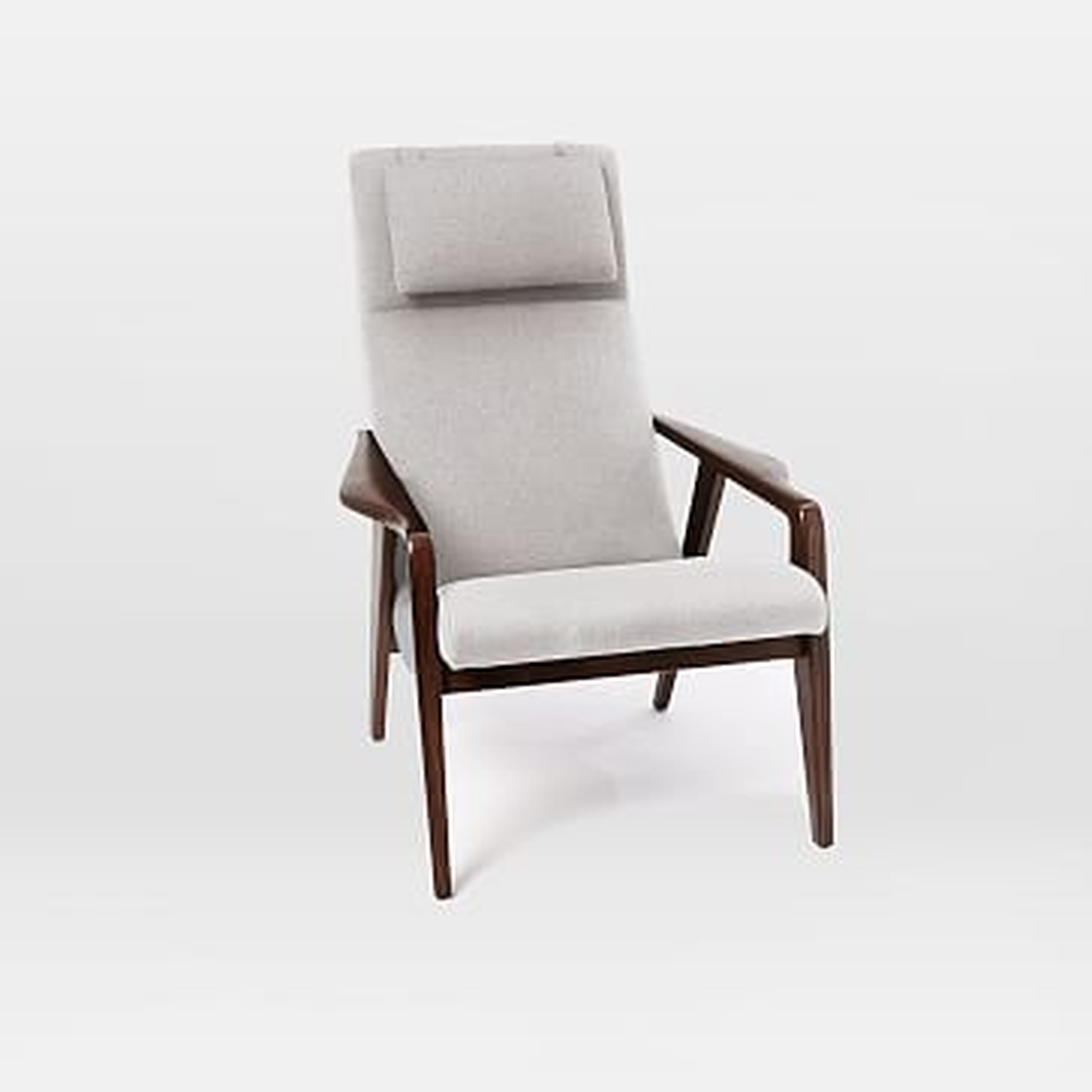 Contour Mid-Century Chair, Twill, Wheat - West Elm