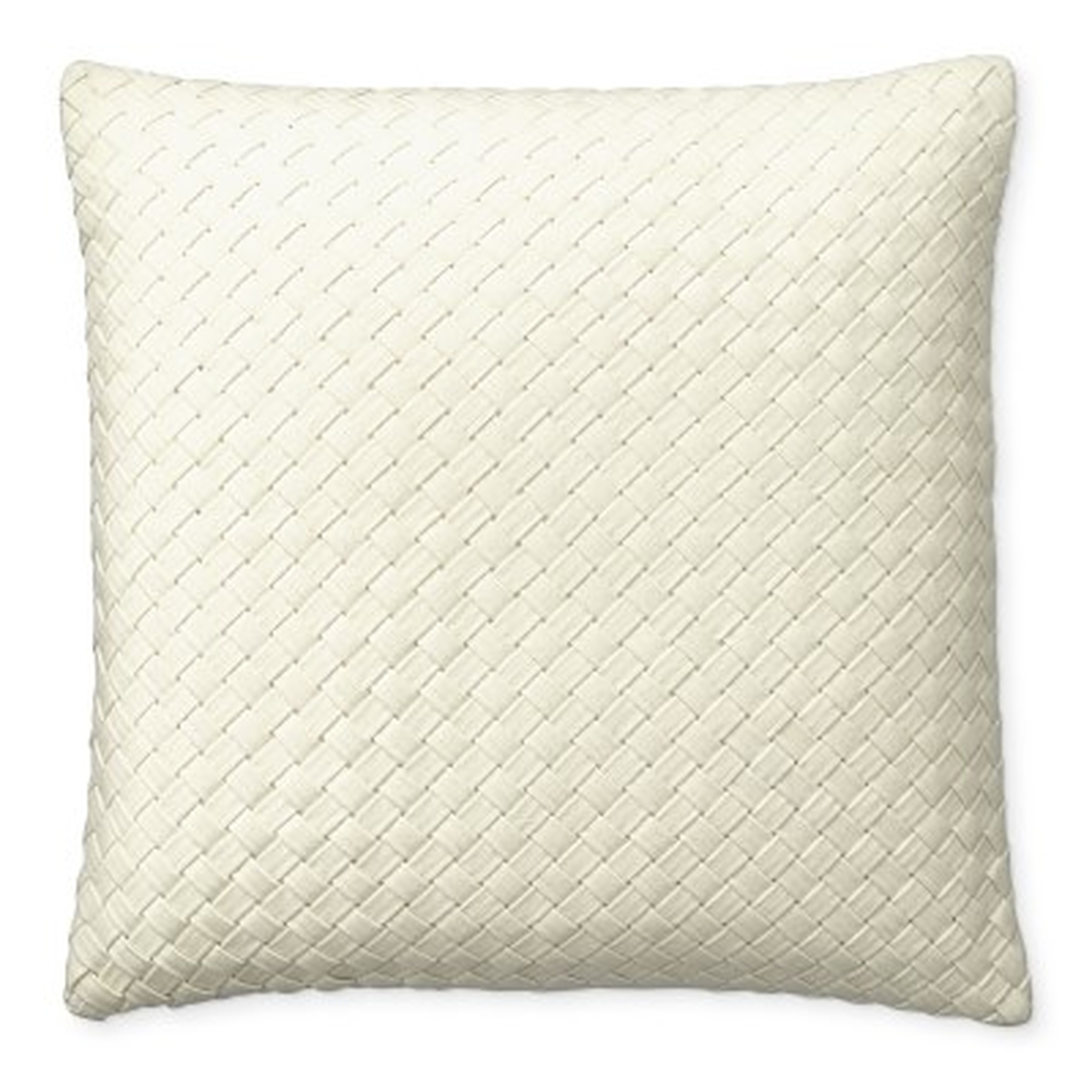 Baileywick Woven Linen Pillow Cover, 22" X 22", Oyster - Williams Sonoma