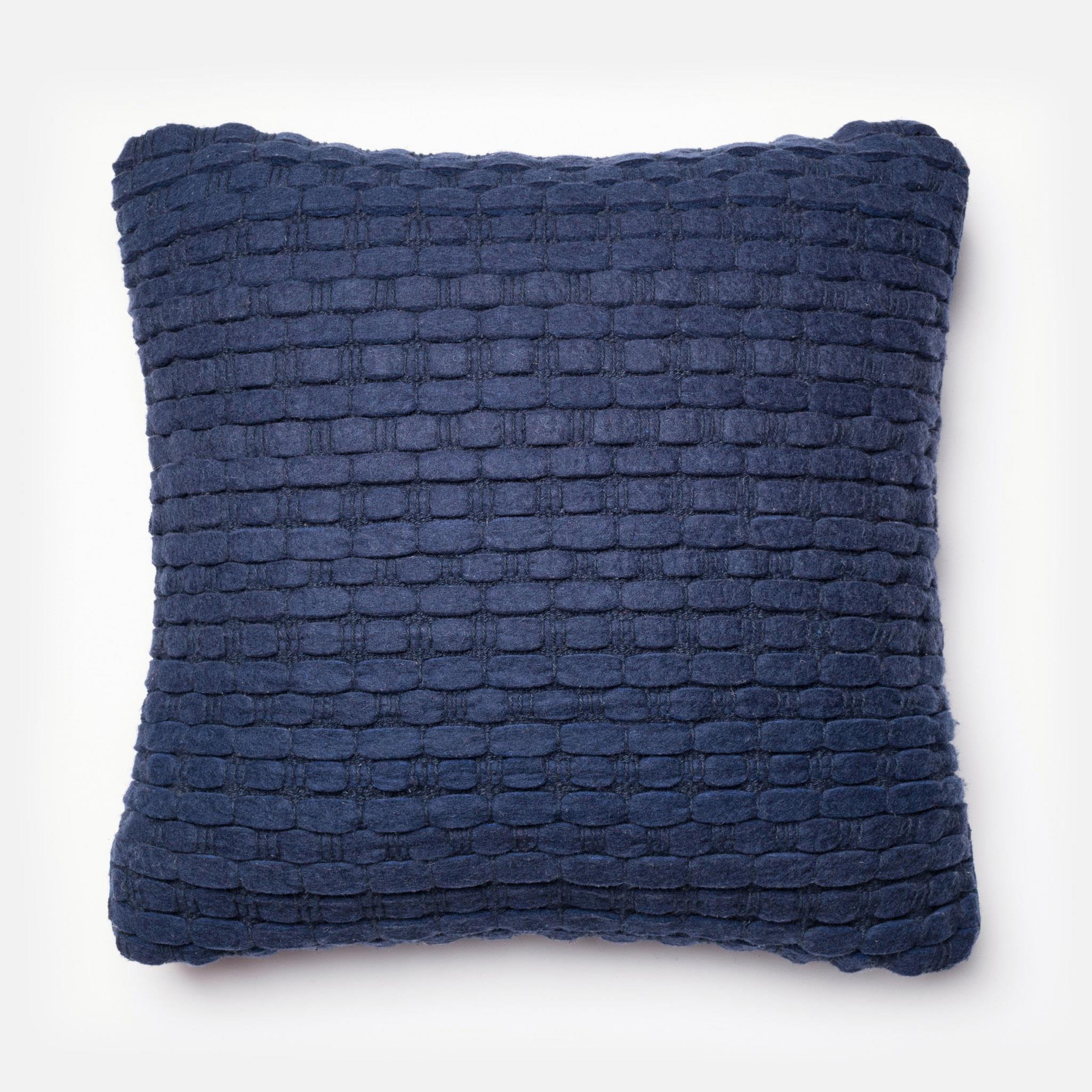 PILLOWS - NAVY - 22" X 22" Cover Only - Loloi Rugs