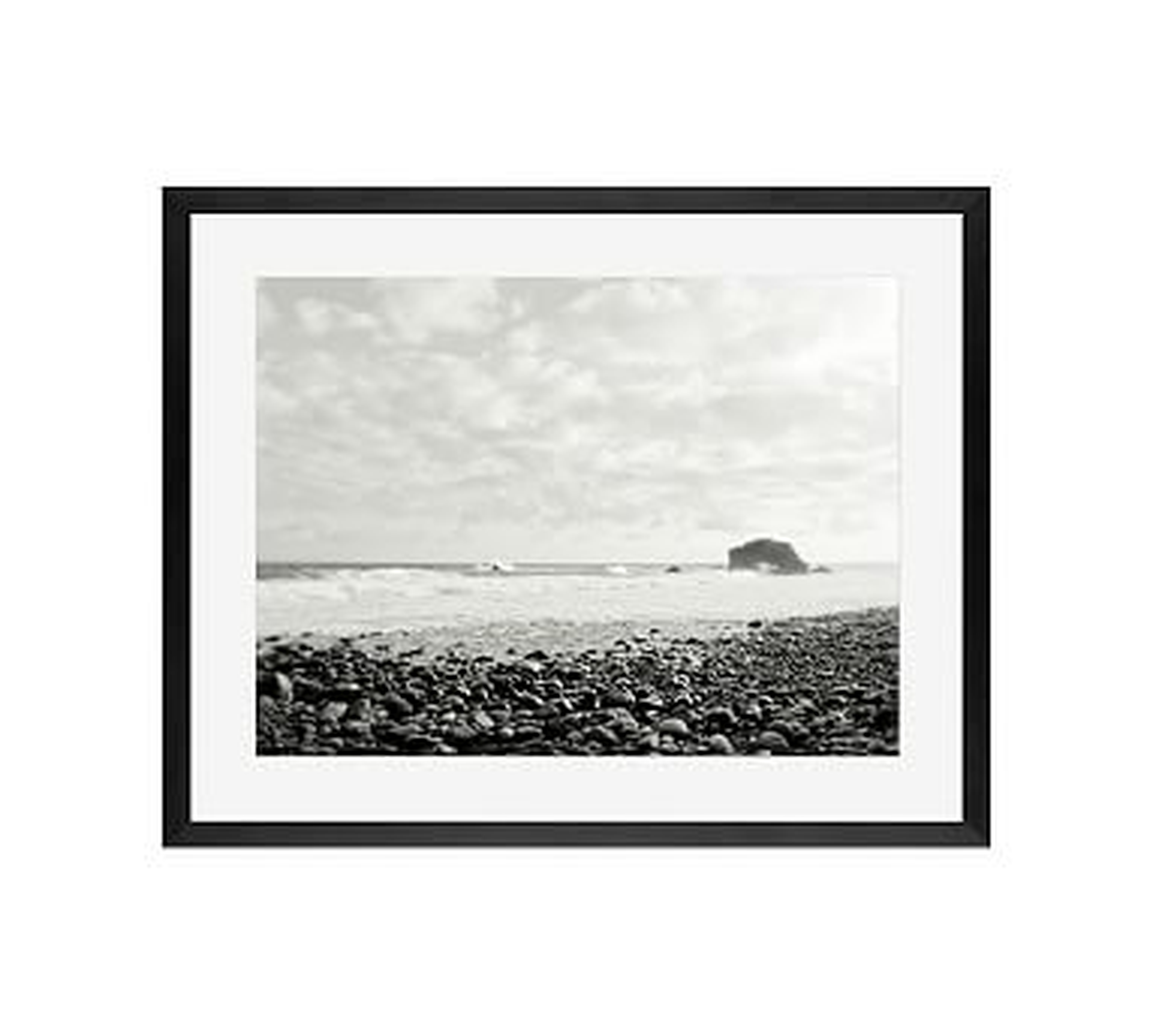 Distant Shore by Lupen Grainne, 20 x 16", Wood Gallery Frame, Black, Mat - Pottery Barn