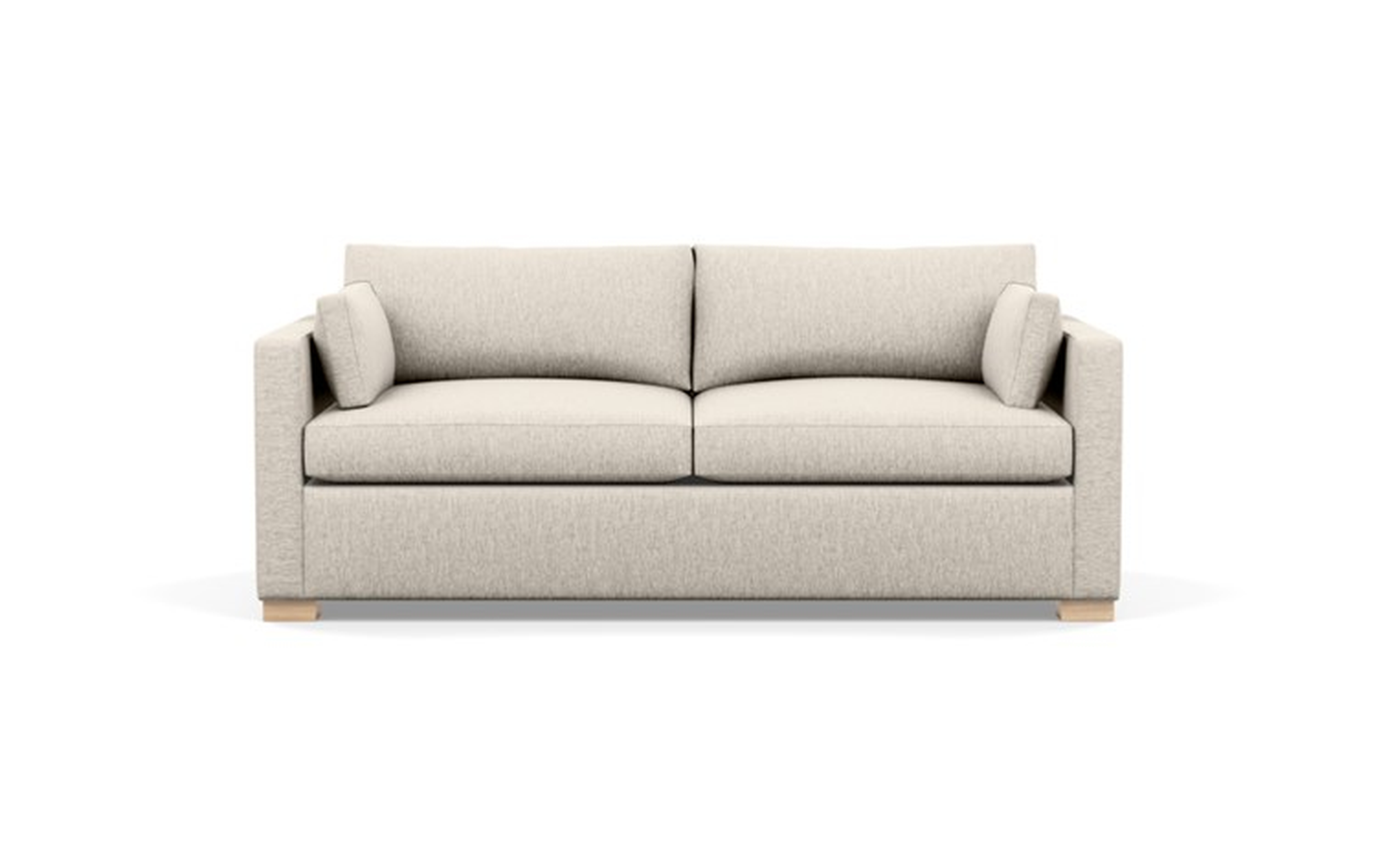 Charly Sofa with Wheat Fabric and Natural Oak legs - Interior Define