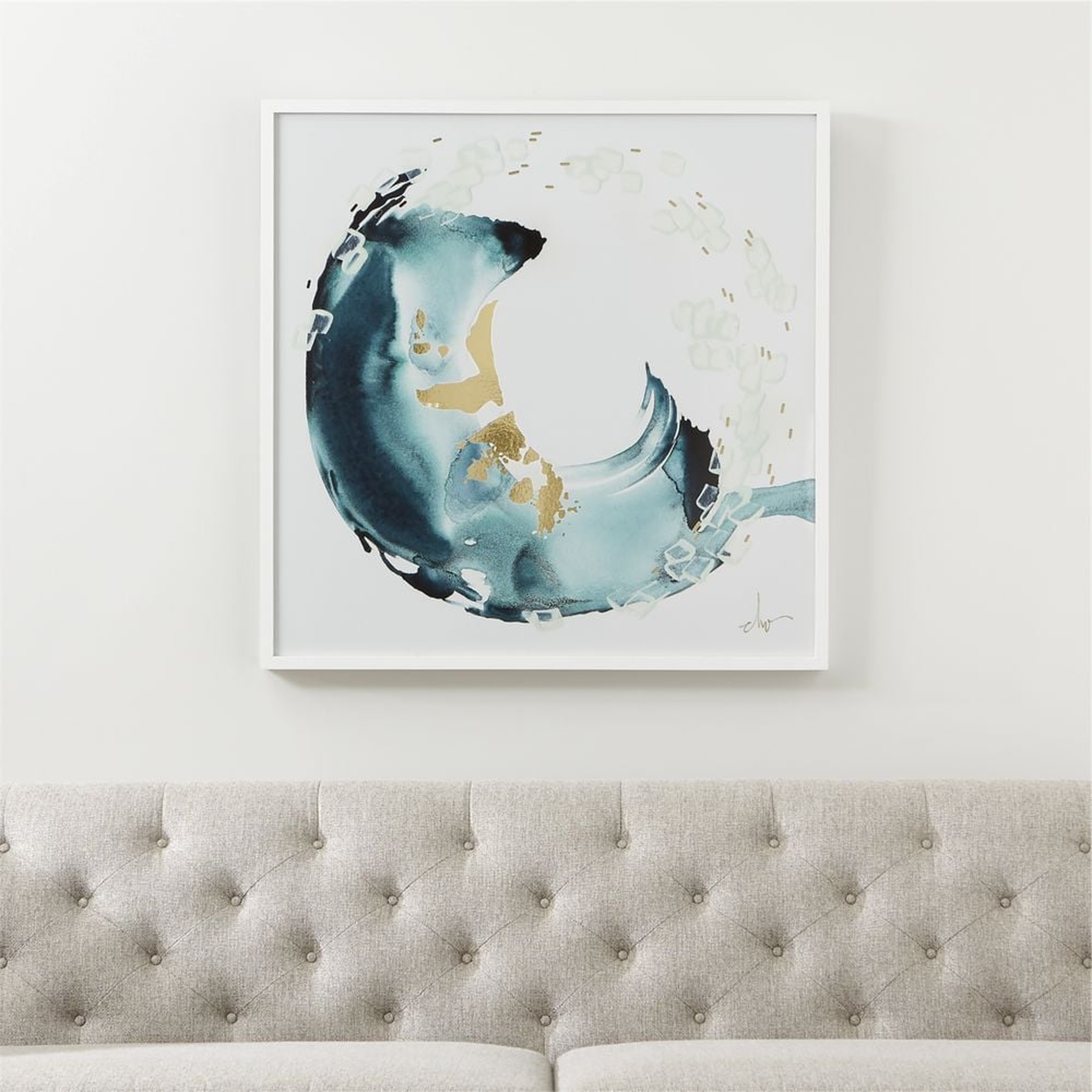'Xenon' Framed Paper Wall Art Print 37"x36" by Beth Winterburn - Crate and Barrel