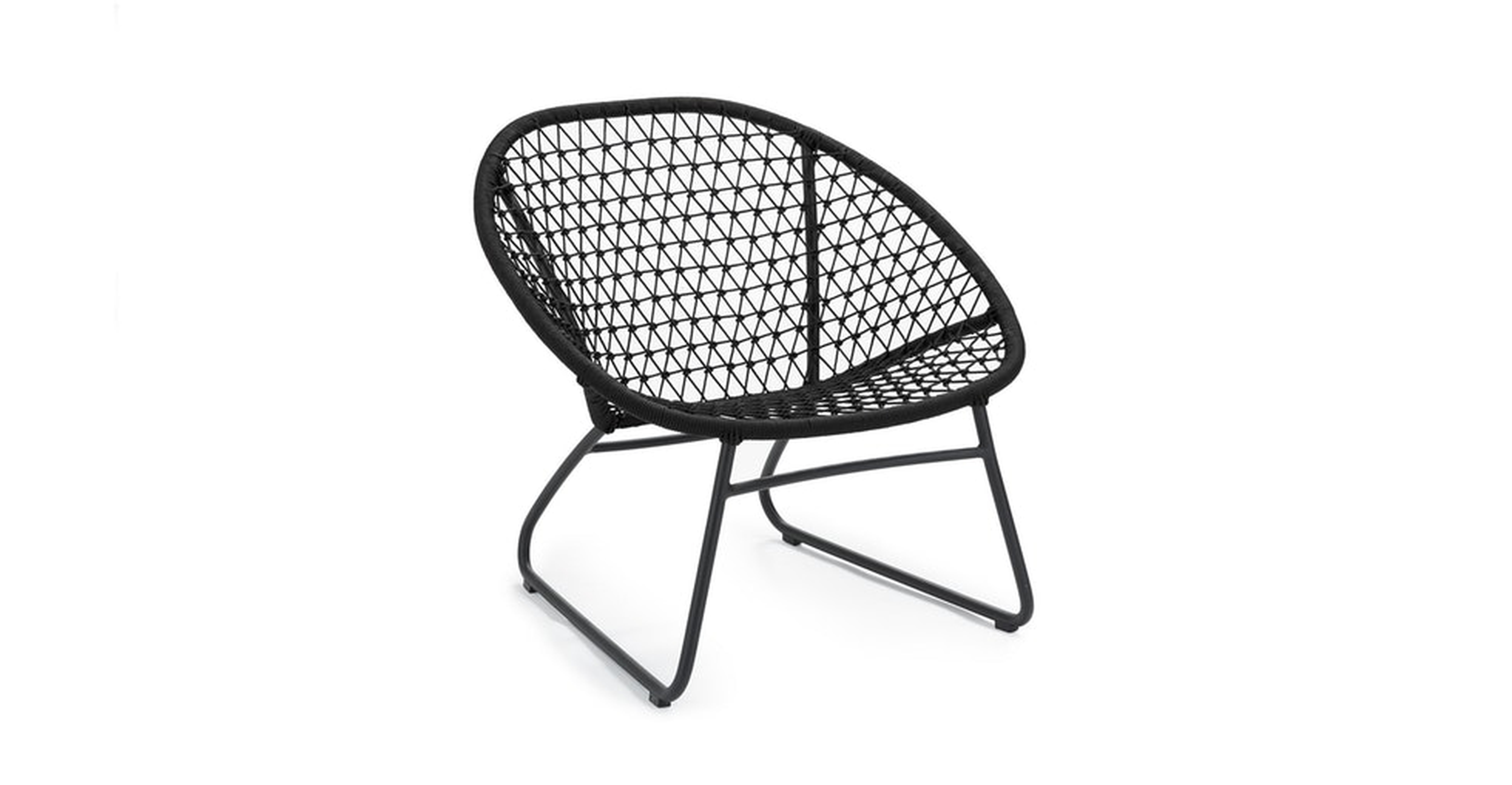Bene Graphite Black Lounge Chair - Article