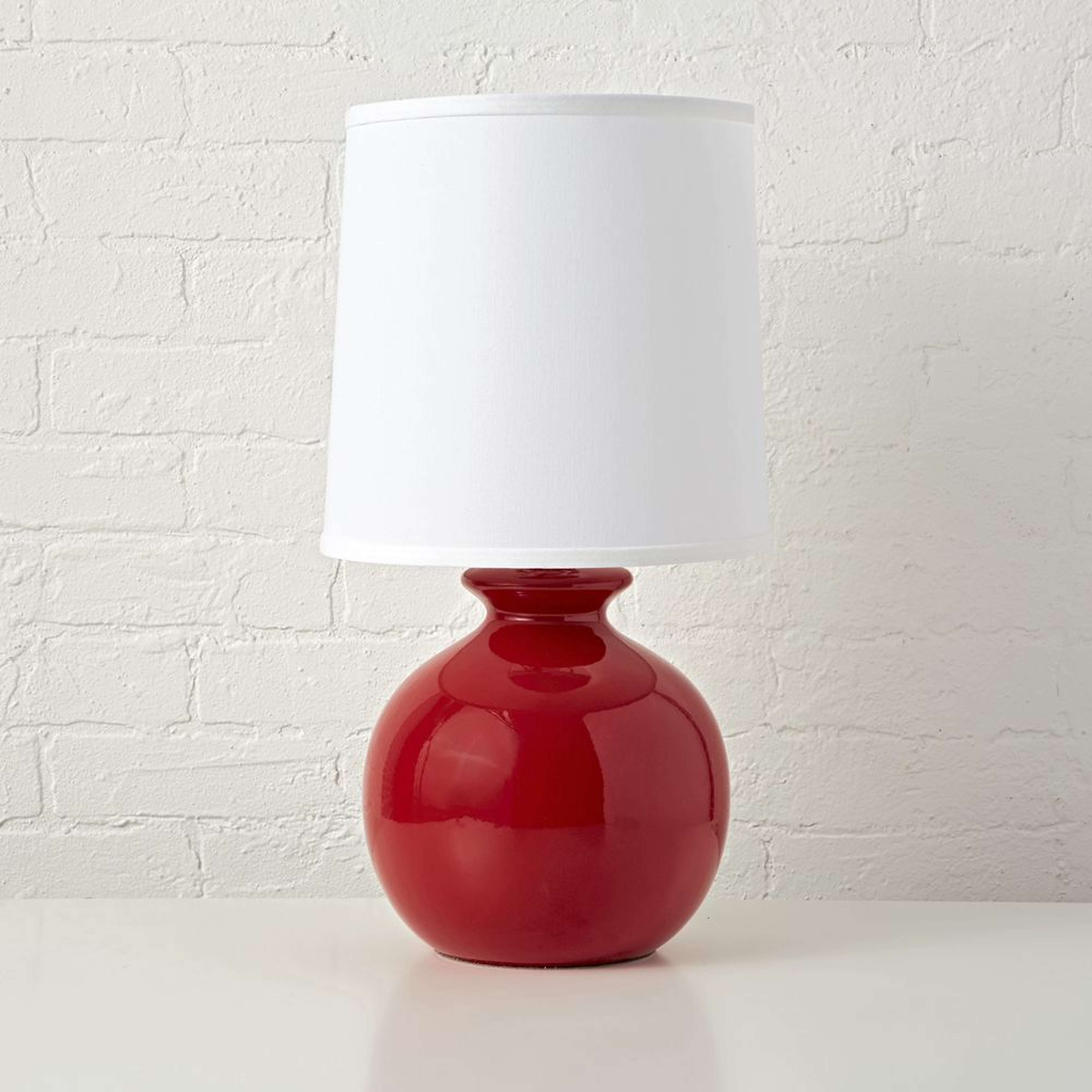 Gumball Red Table Lamp - Crate and Barrel