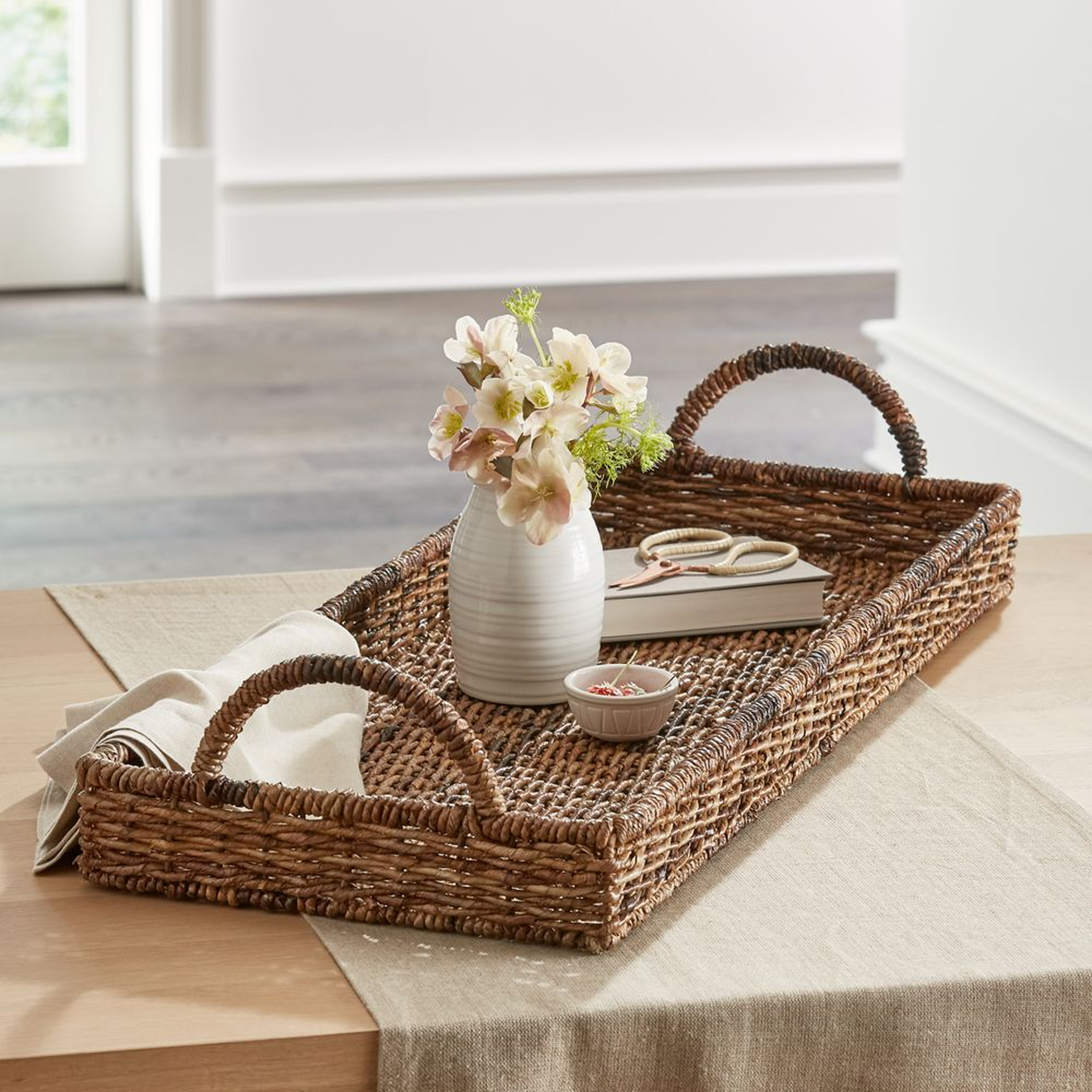 Zuzu Handwoven Long Tray - Crate and Barrel