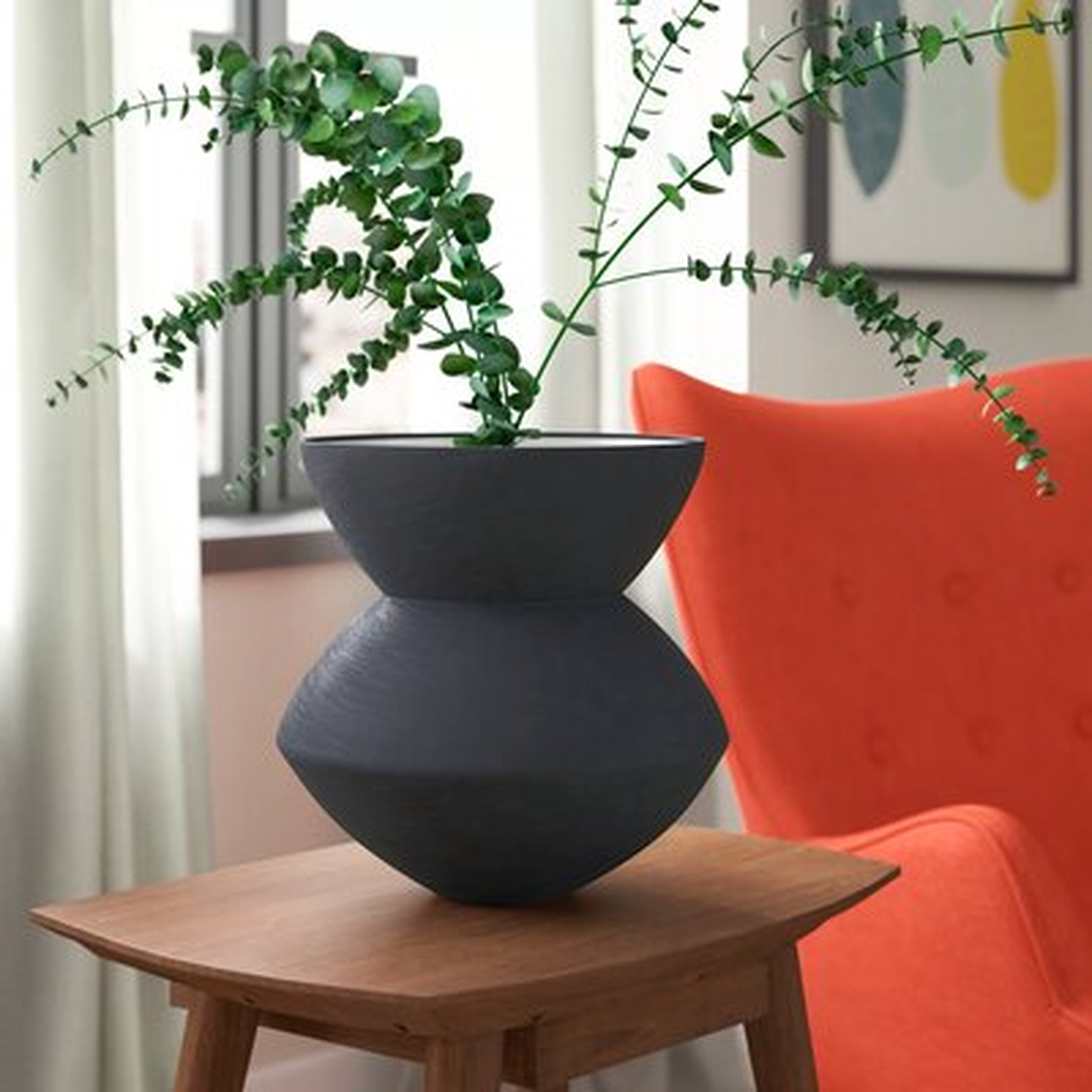Gabriella Ceramic Angular Scratch Table Vase - Wayfair