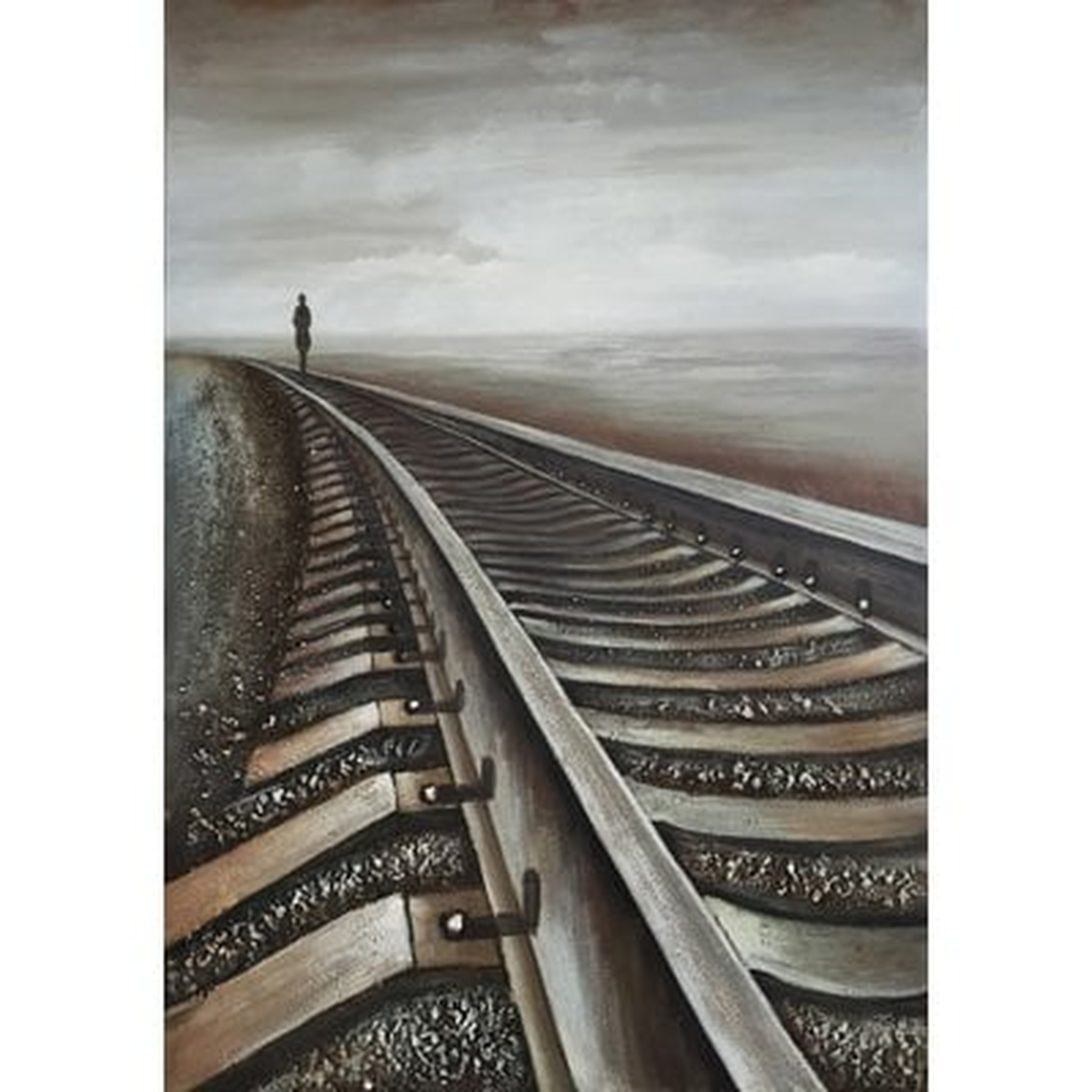 Railway II' Oil Painting Print on Wrapped Canvas - Wayfair