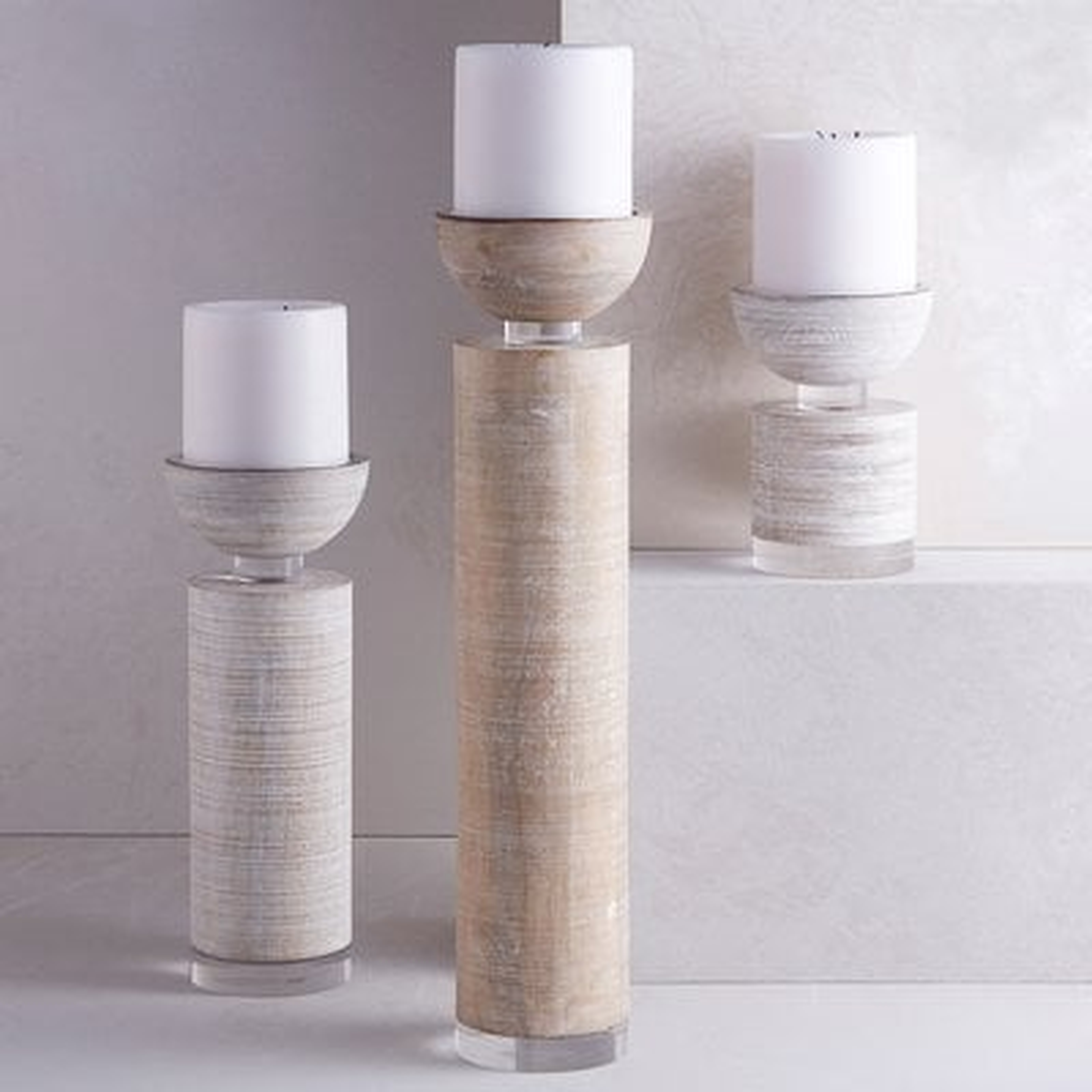 Pillar Wood Candle Holder - AllModern