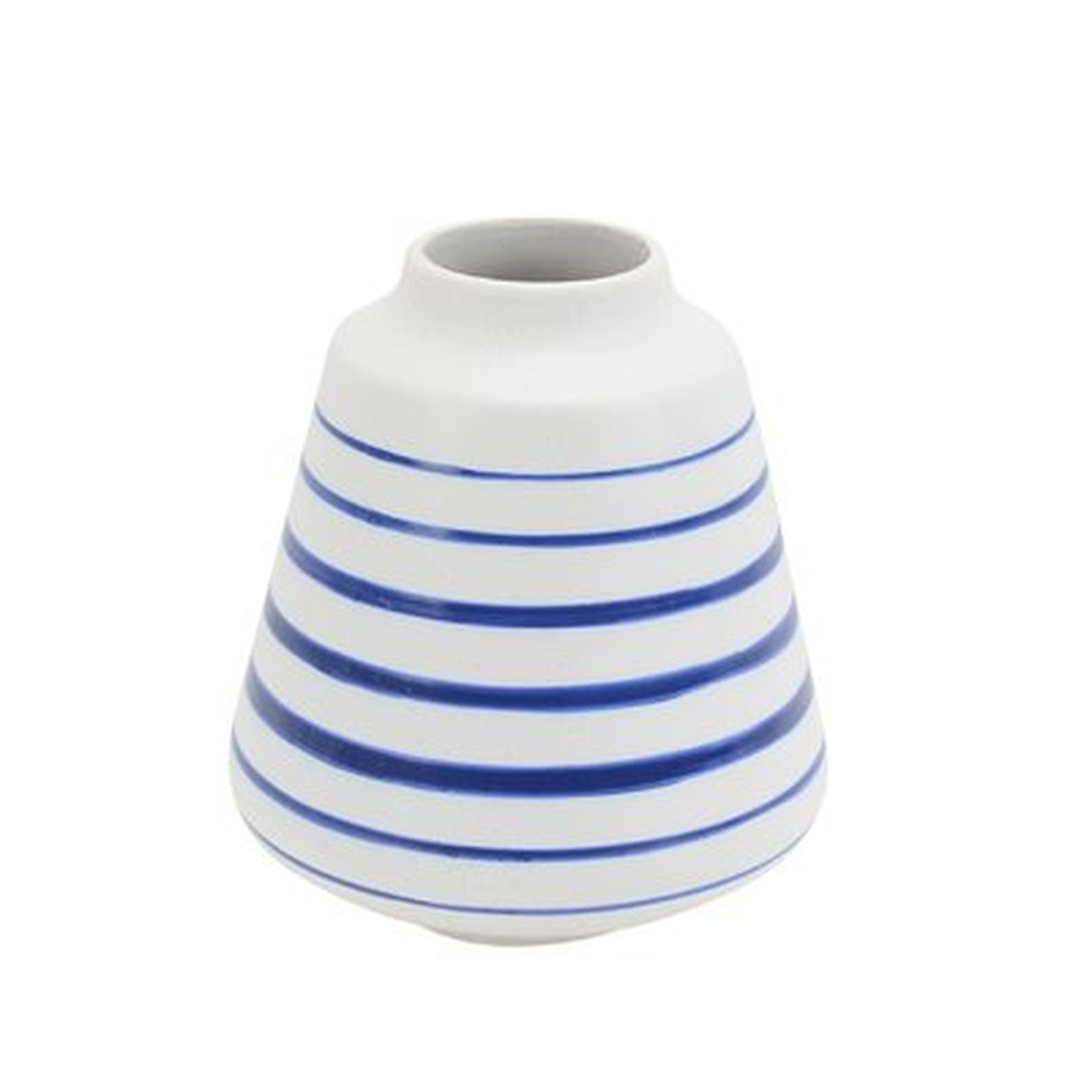 Cerie Ceramic Striped Table Vase - Wayfair