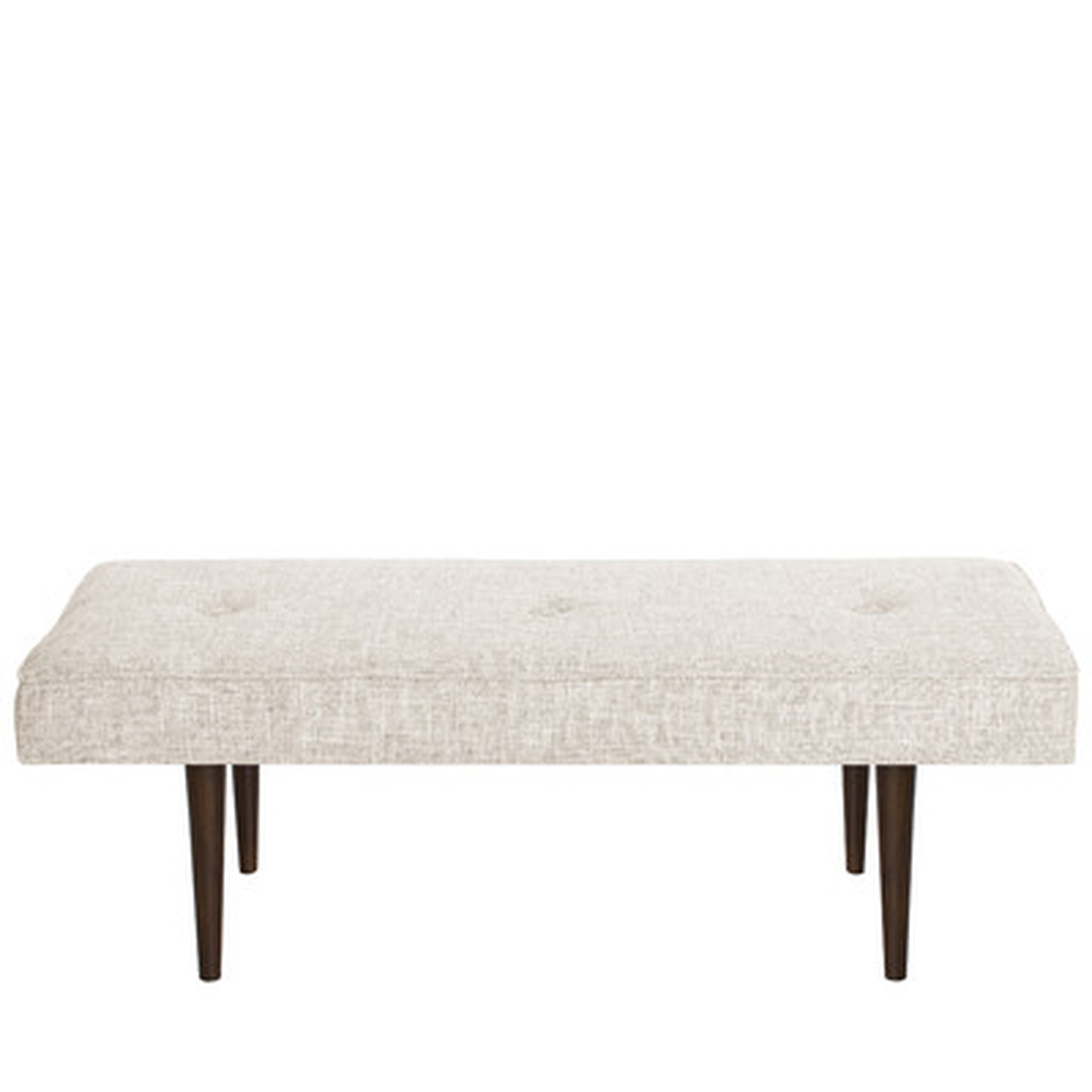 Foweler Tufted Woven Linen Upholstered Bench - AllModern