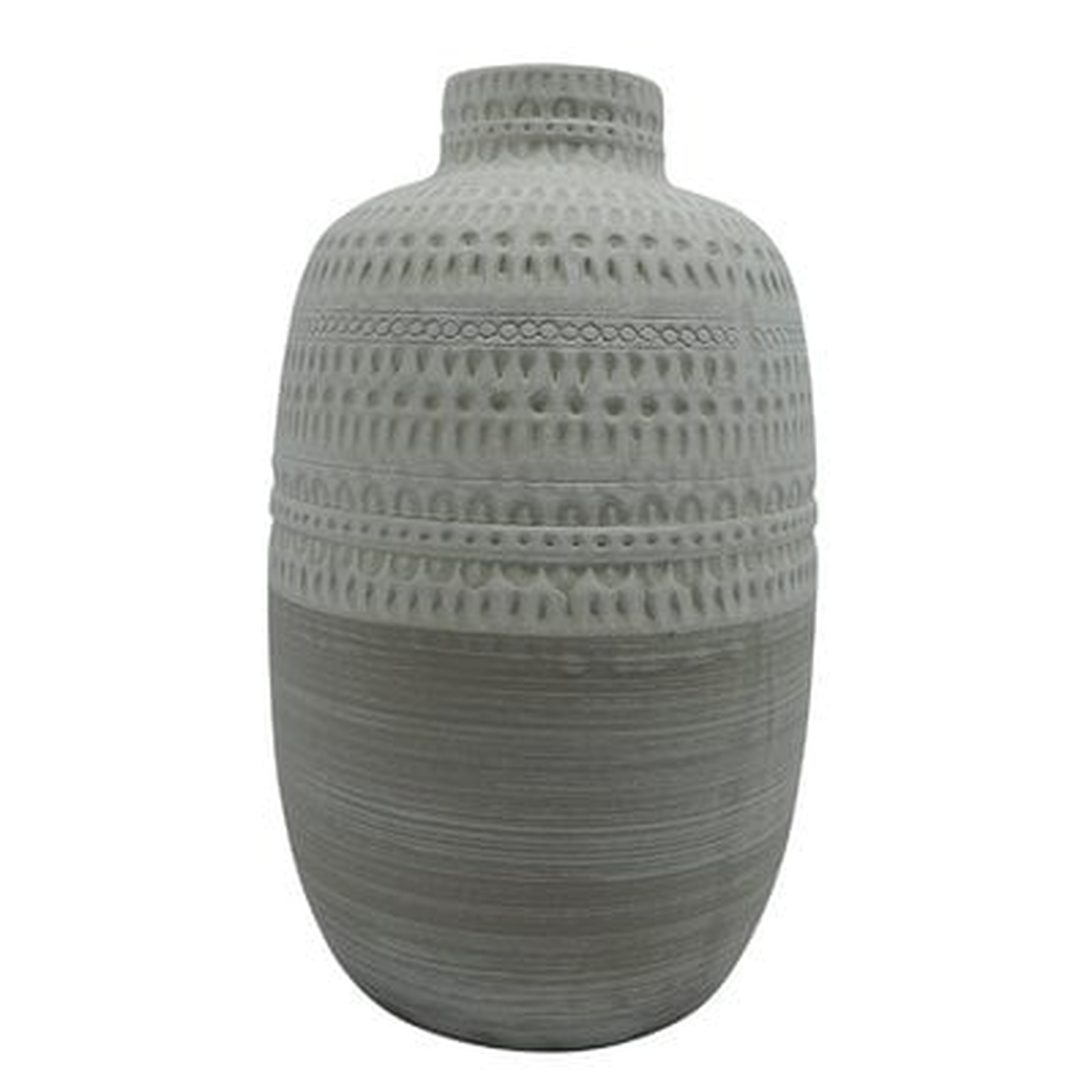 Carlile Ceramic Tribal Table Vase - Wayfair