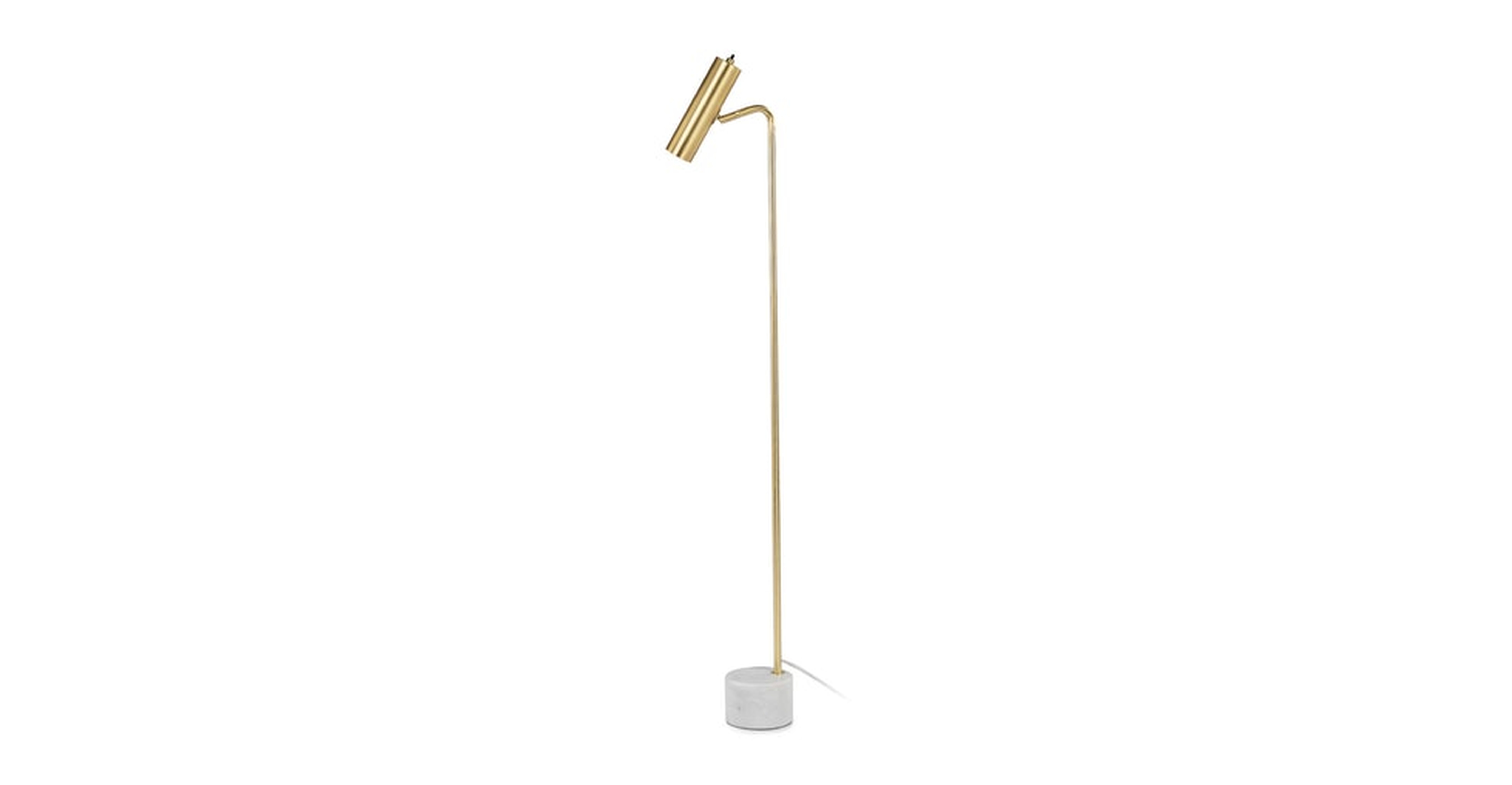 Crane Brass Floor Lamp - Article