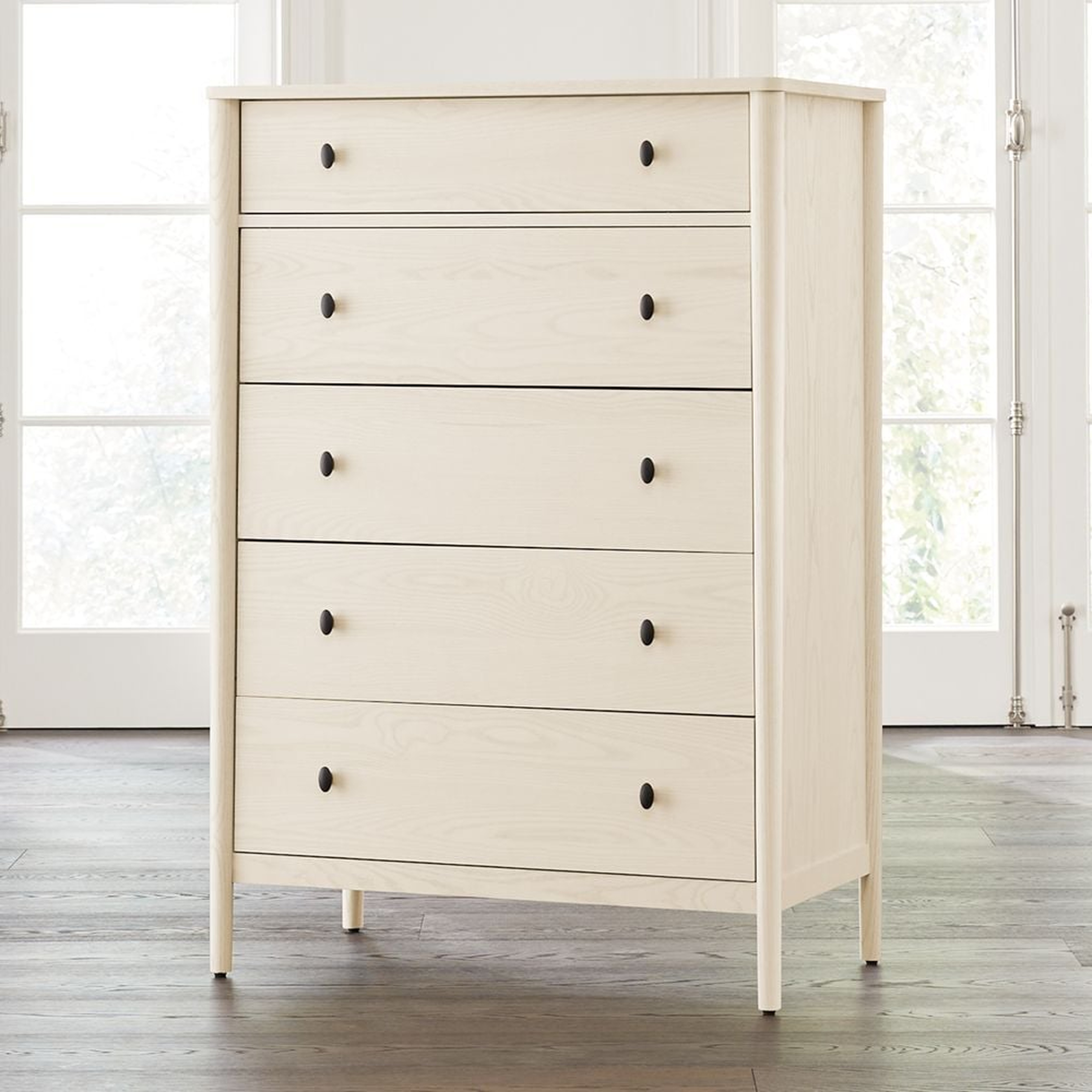 Gia Cream Ash 5-Drawer Dresser - Crate and Barrel