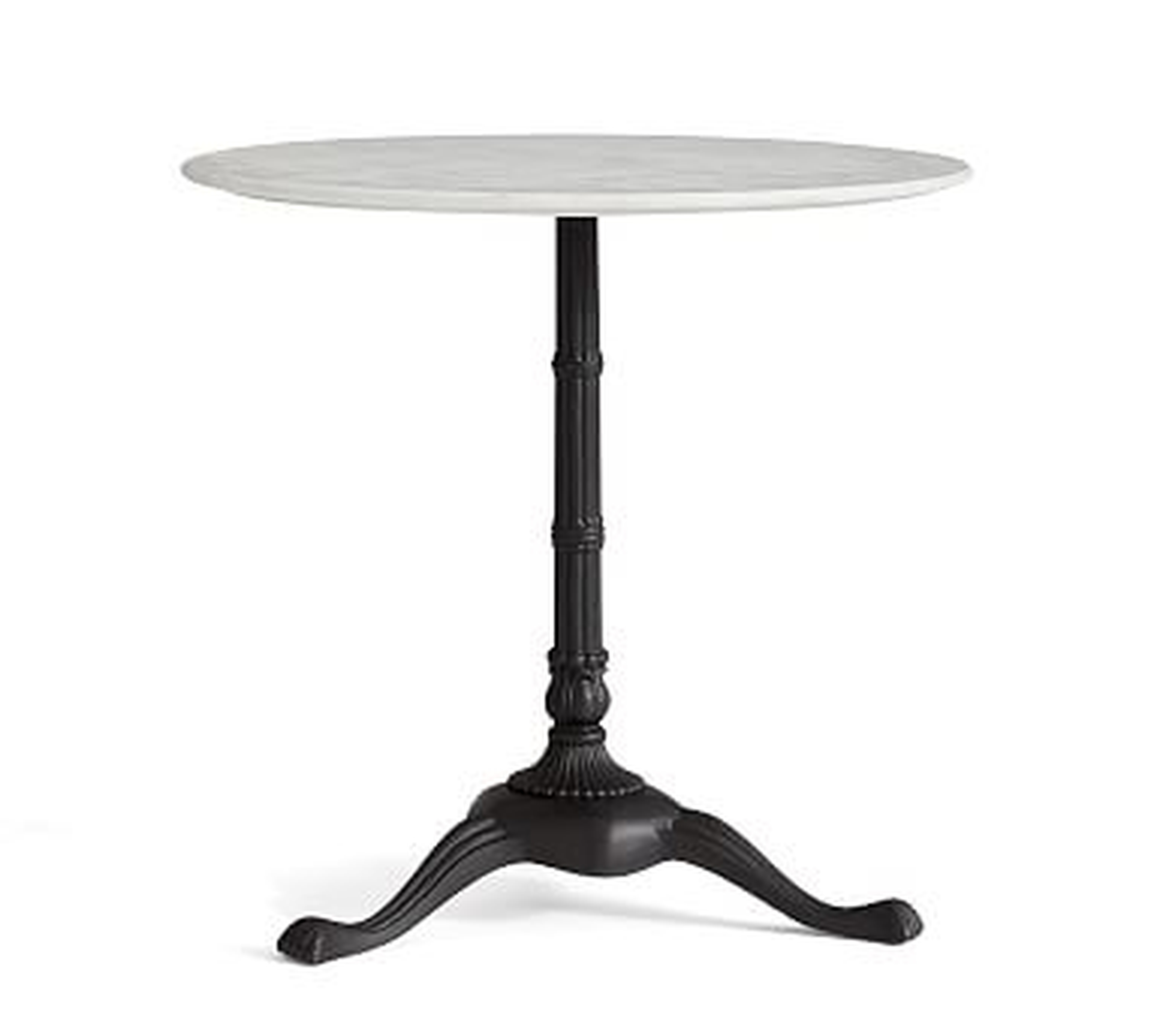 Rae Marble Bistro Table, Antique Bronze - Pottery Barn