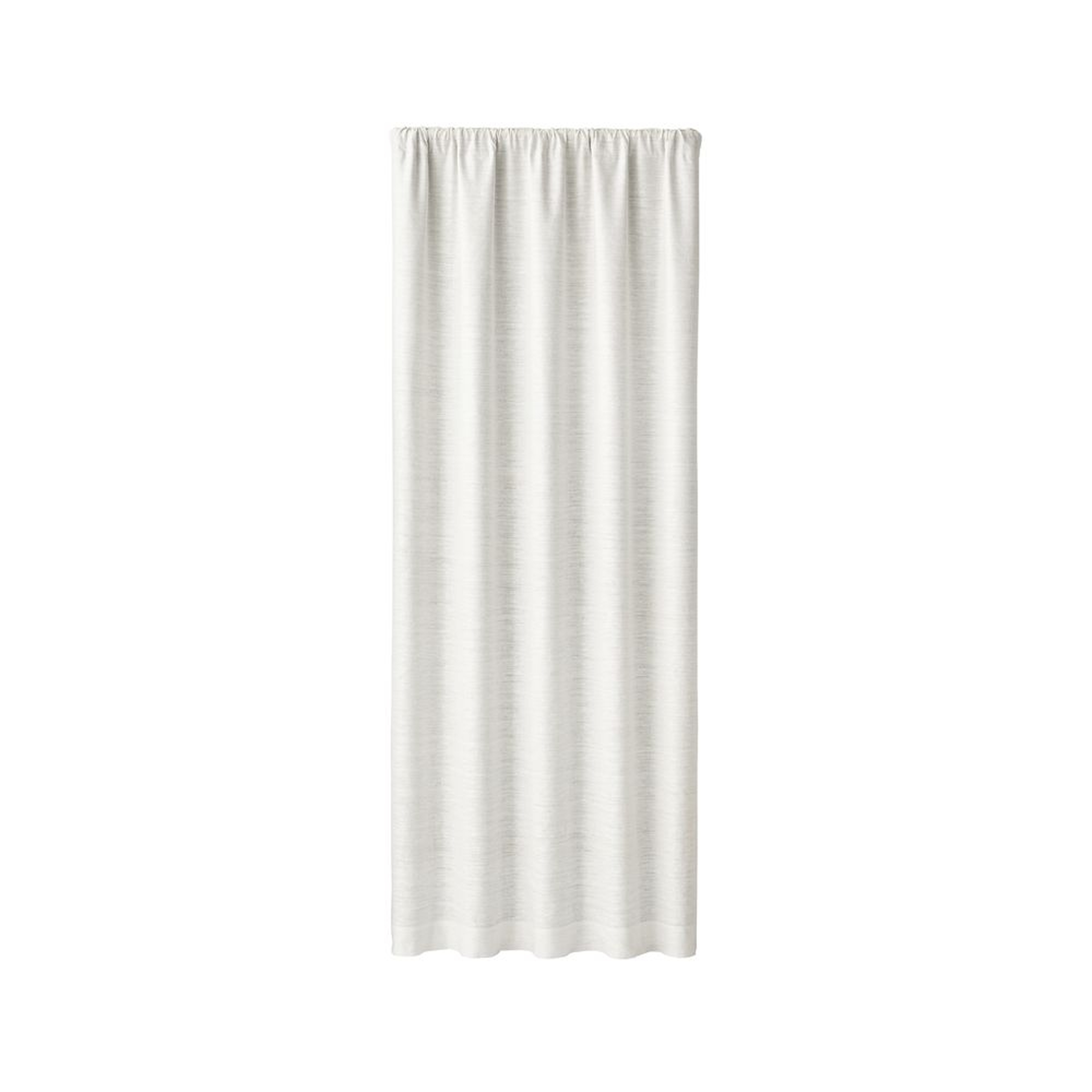 Silvana Ivory Silk Blackout Curtain Panel 48"x96" - Crate and Barrel