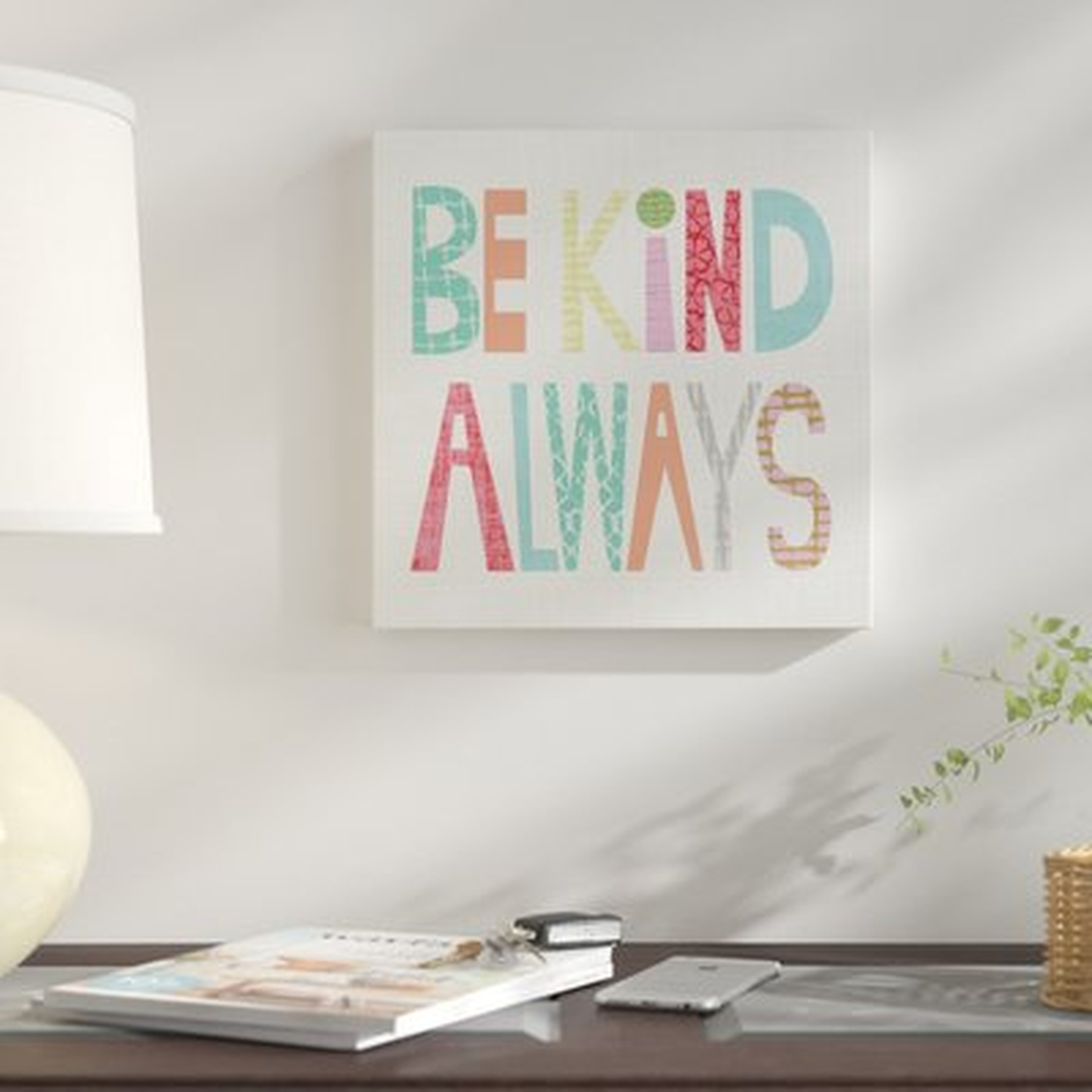 'Kid Play I' Textual Art  on Wrapped Canvas - Wayfair