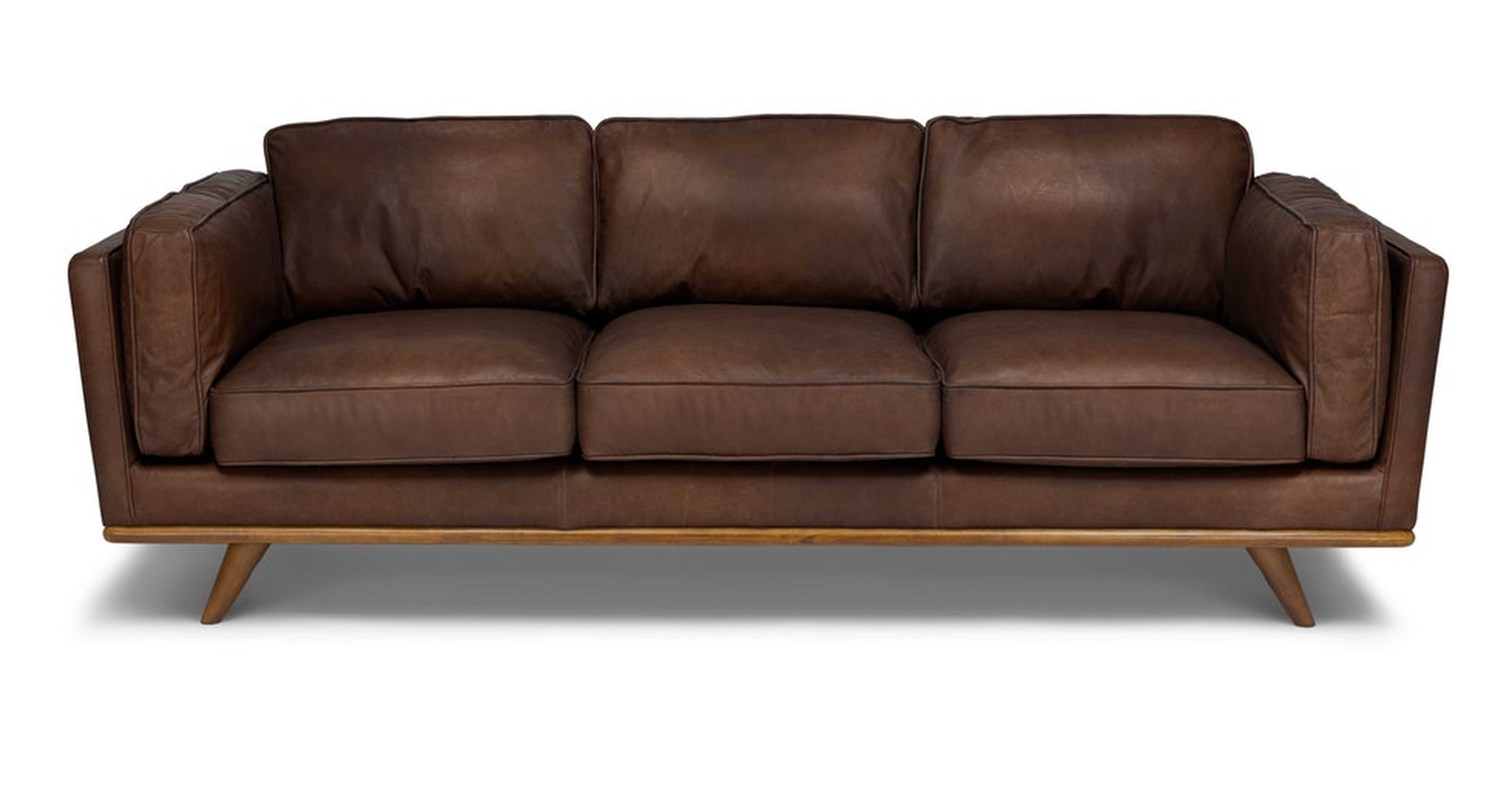 Timber 90" Leather Sofa - Charme Chocolat - Article