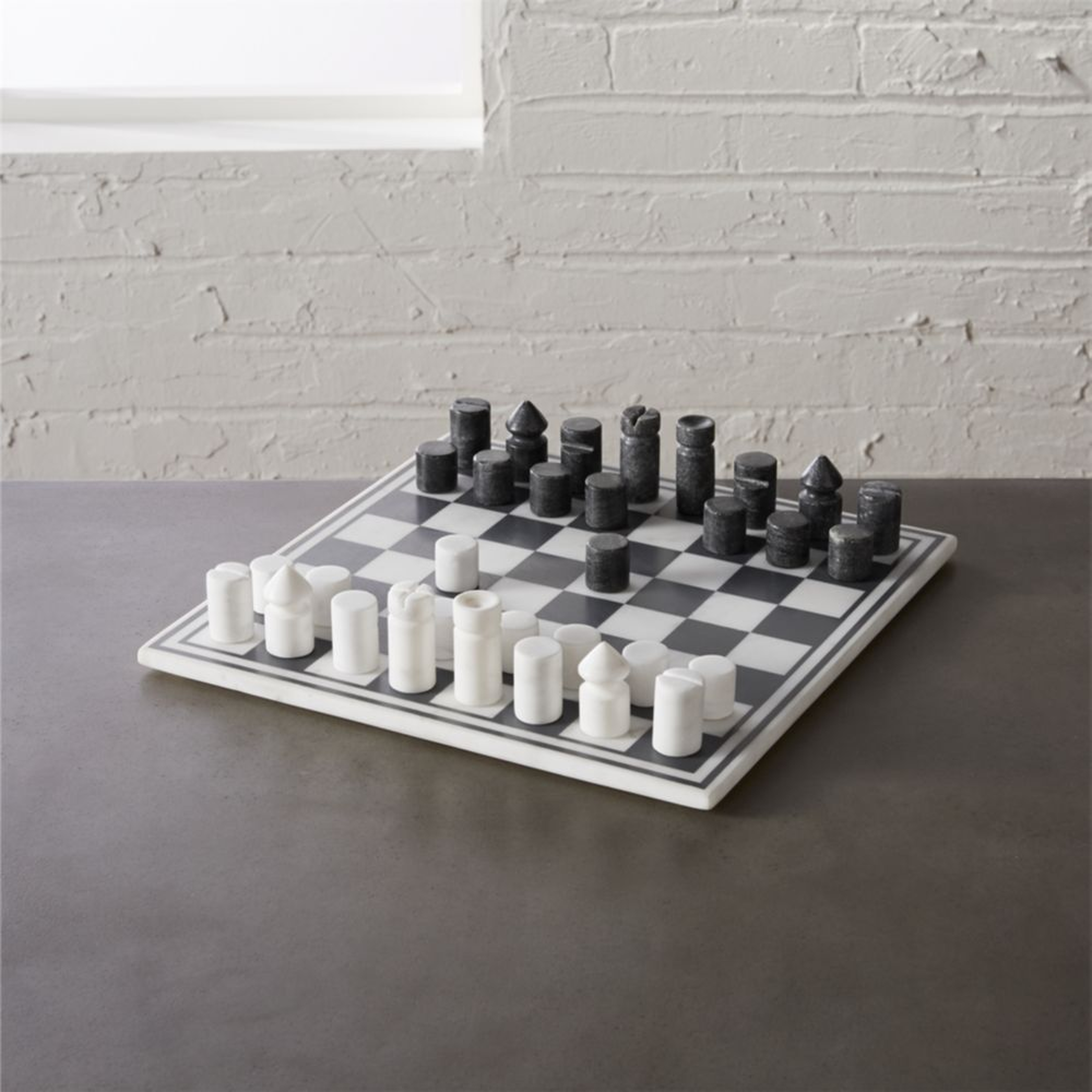 Luxury Marble Chess Game - CB2