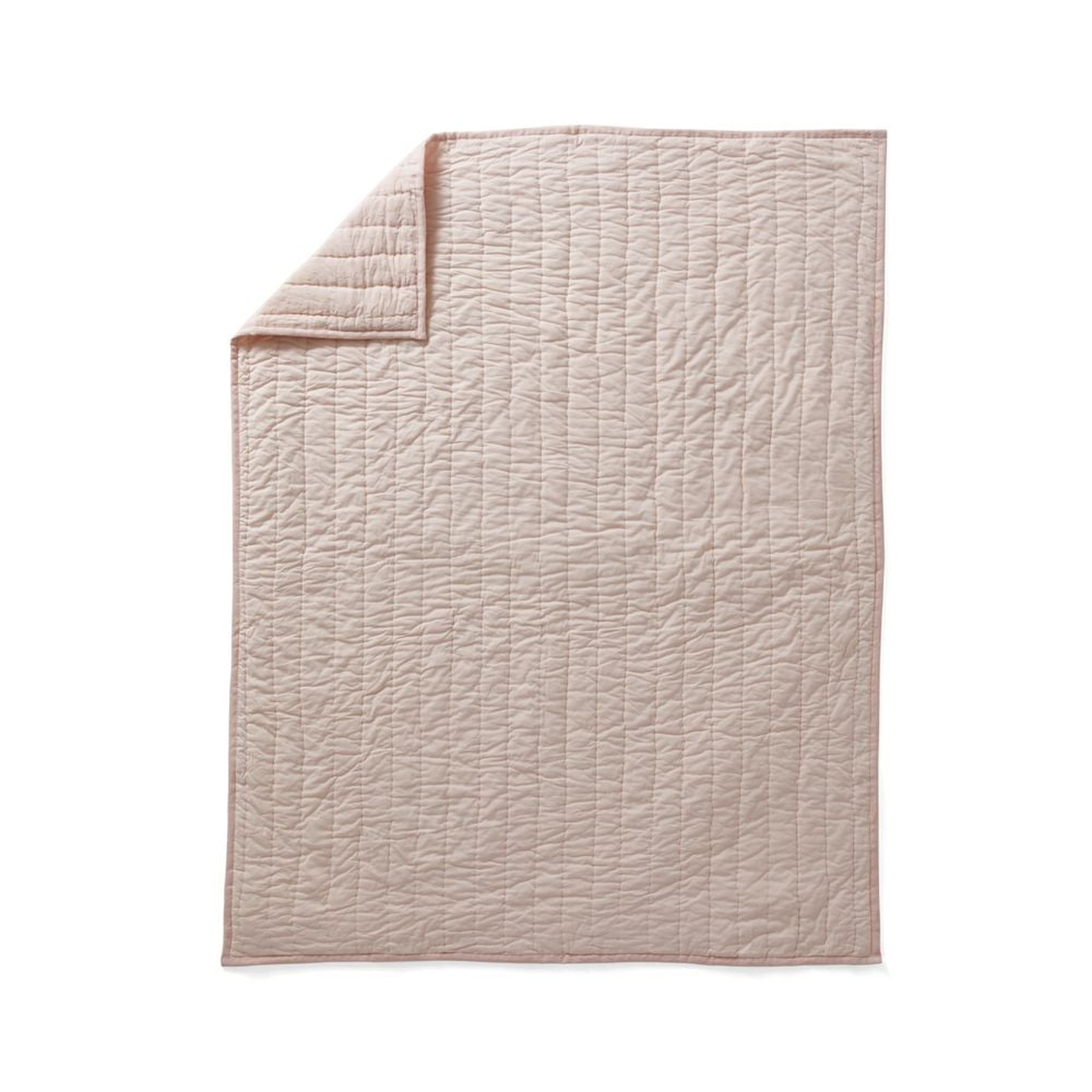 Linen Baby Quilt Light Pink - Crate & Kids
