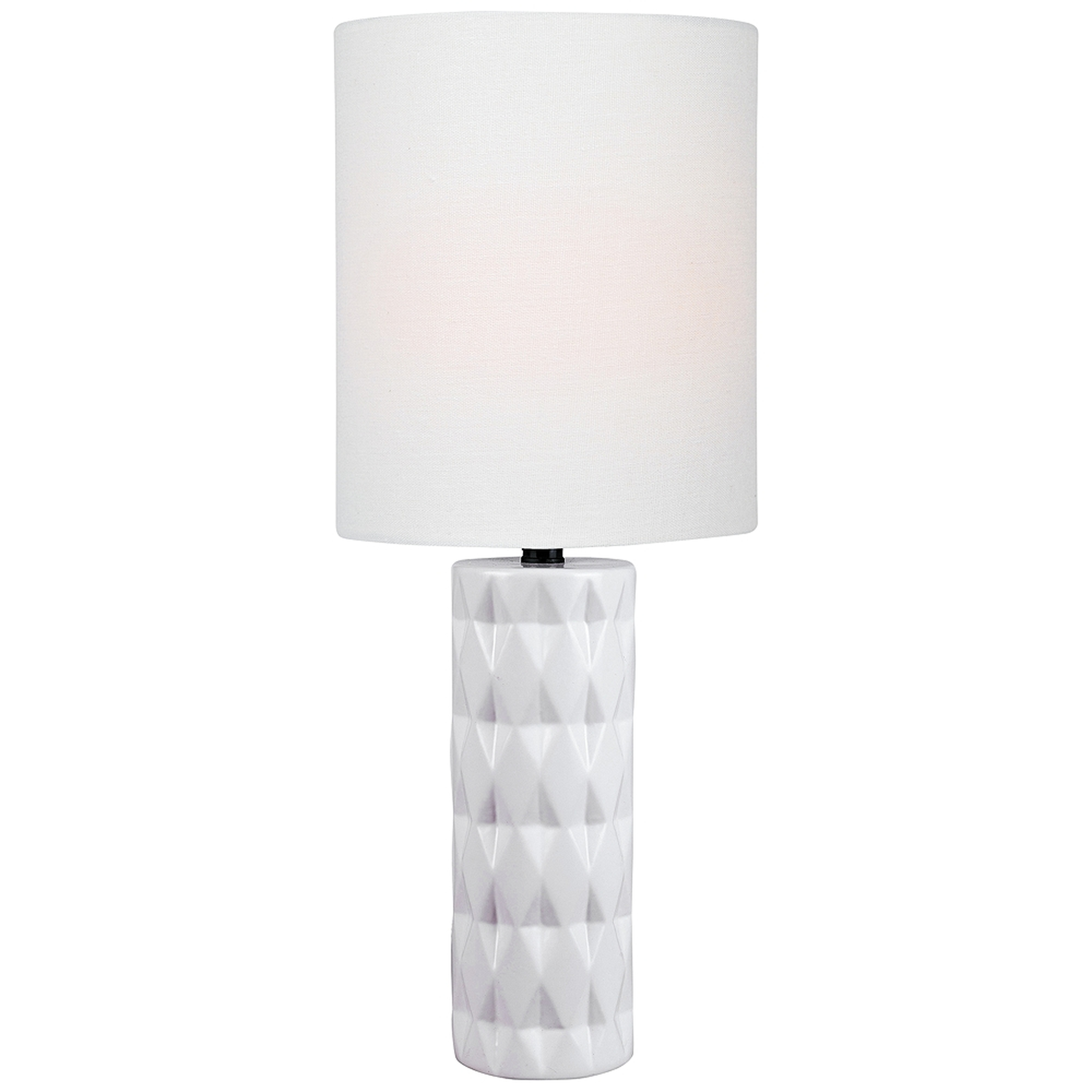 Lite Source Delta White Ceramic Table Lamp - Style # 56J73 - Lamps Plus