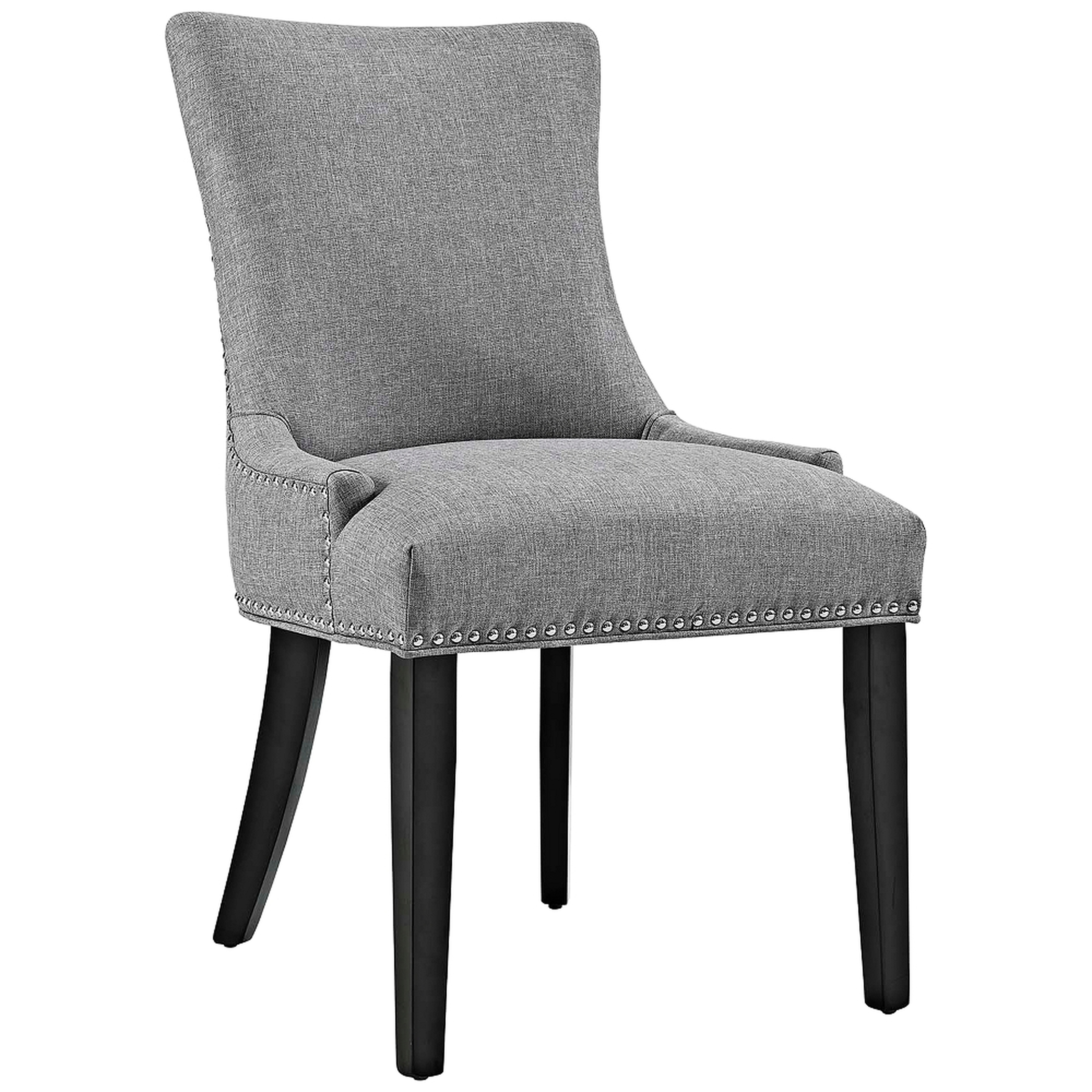 Marquis Light Gray Fabric Dining Chair - Style # 33T48 - Lamps Plus