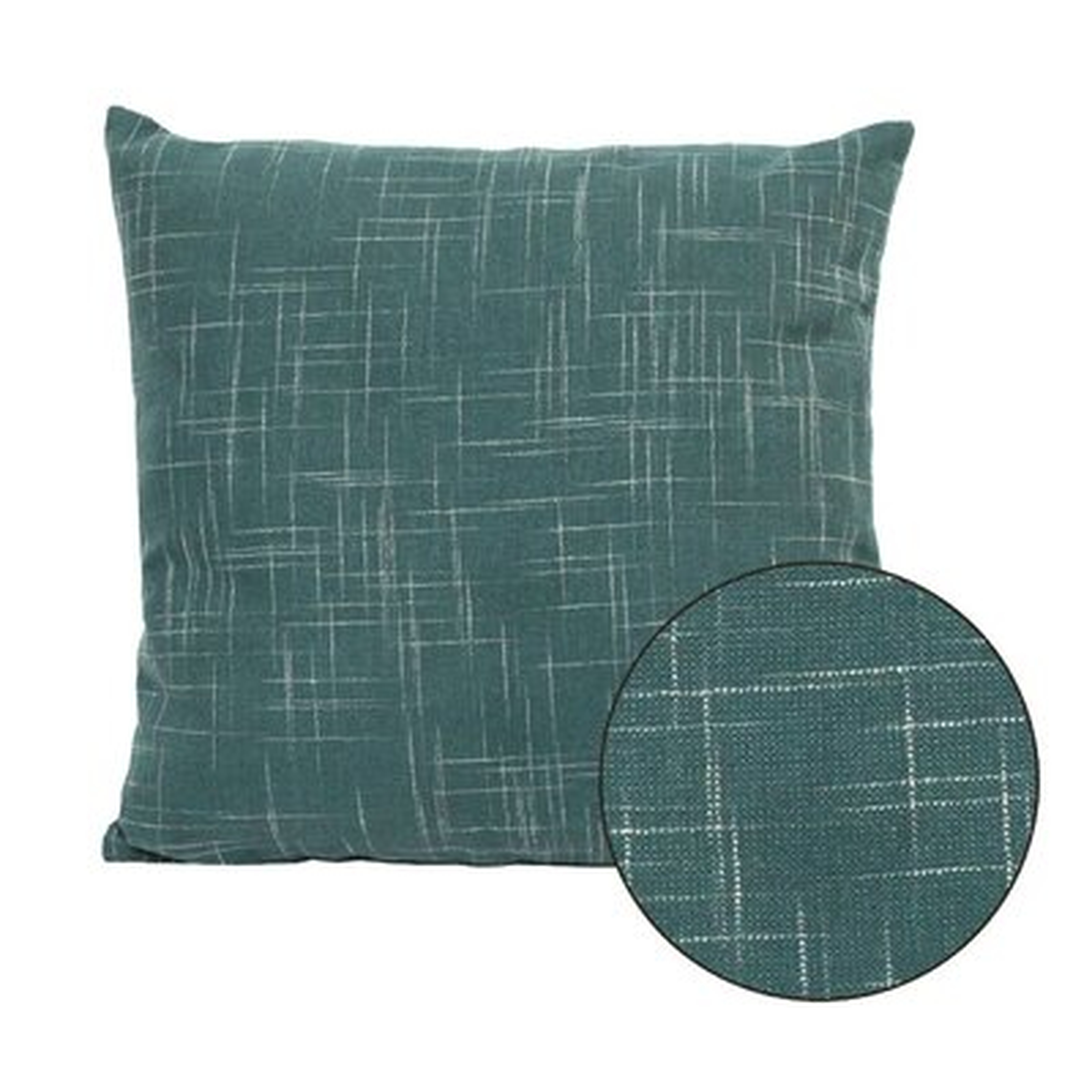 Teal Tweed Pillow - Wayfair
