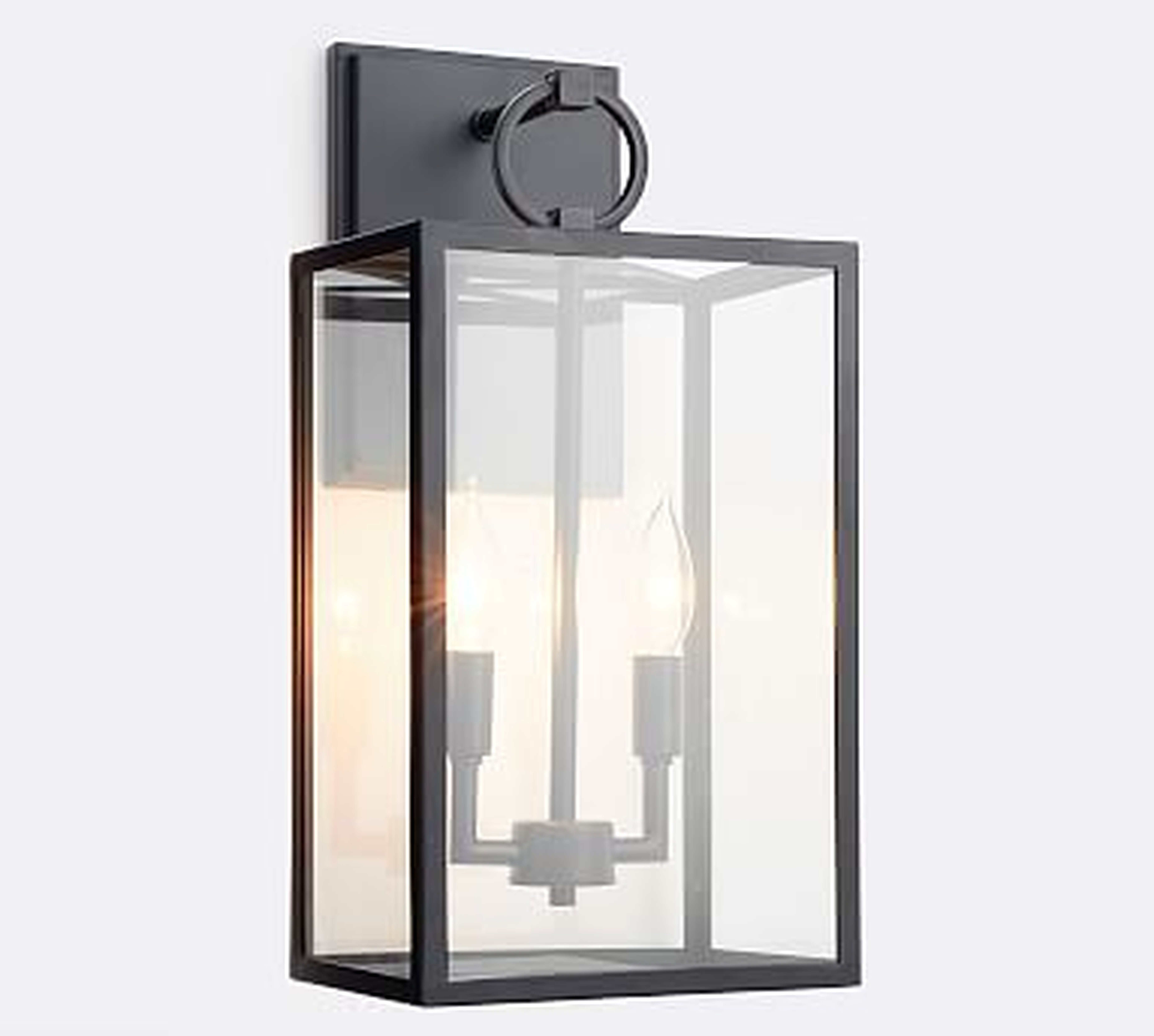 Manor Indoor/Outdoor Glass Sconce, - Pottery Barn