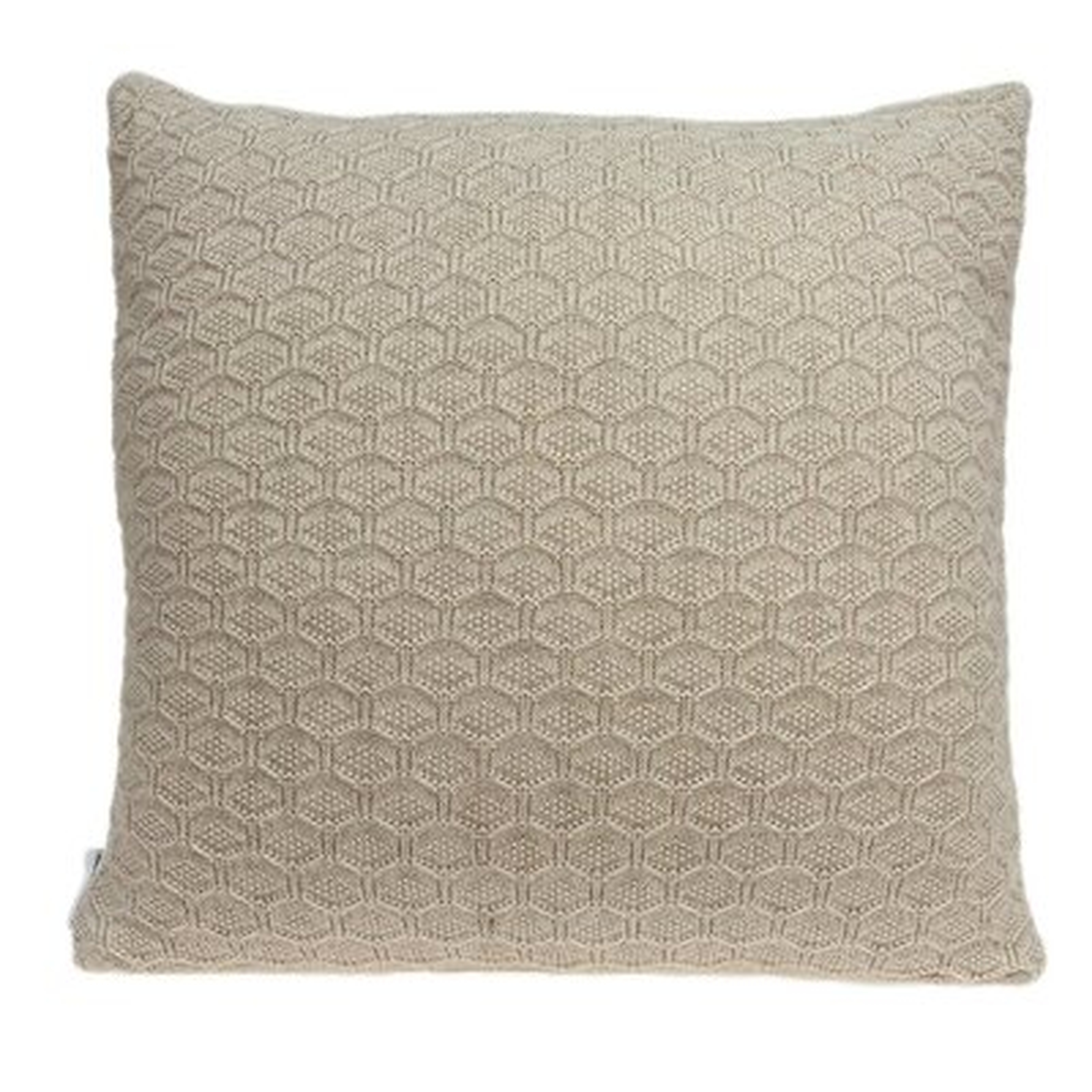 20" X 0.5" X 20" Charming Transitional Tan Pillow Cover - Wayfair