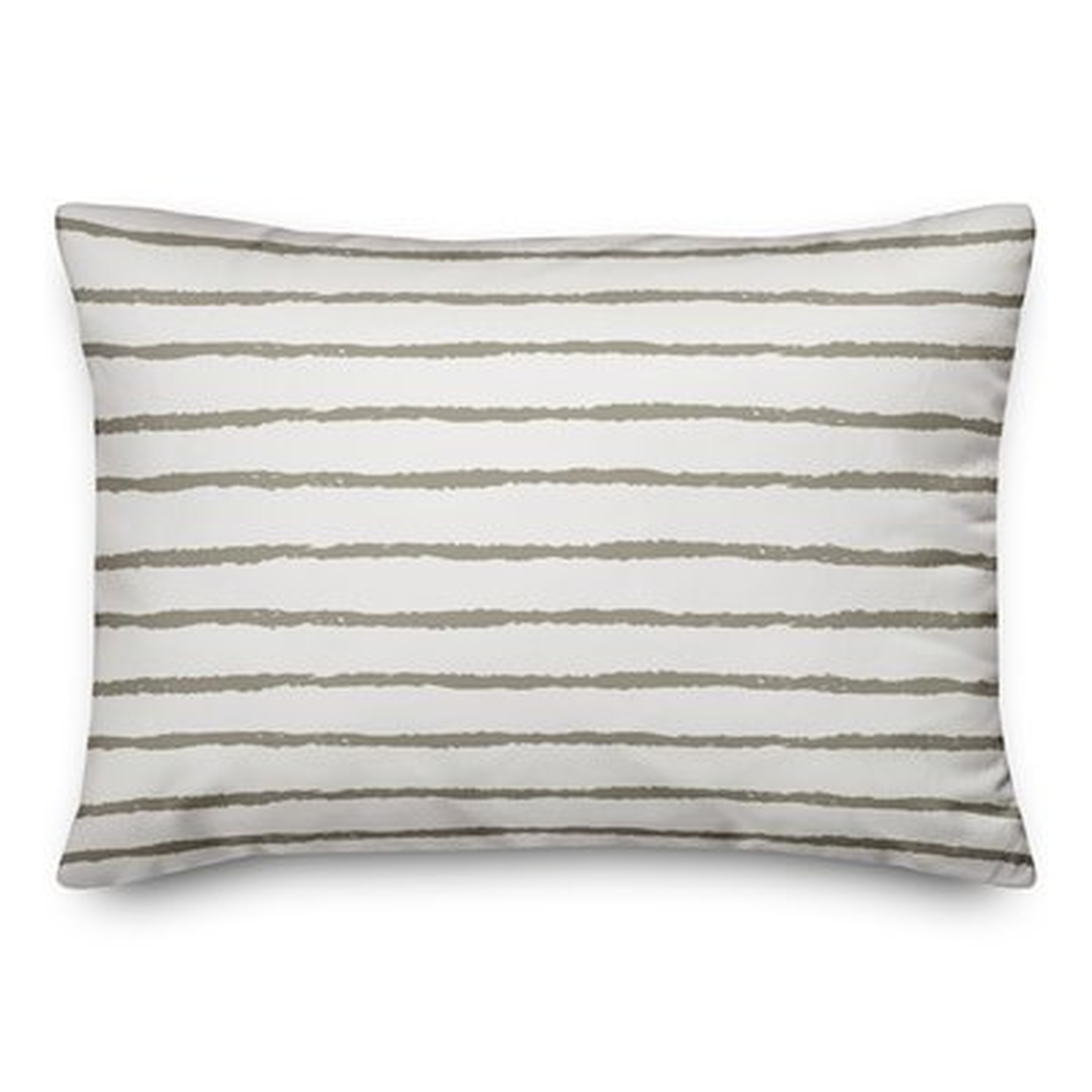 Martin Stripes Outdoor Lumbar Pillow - Wayfair