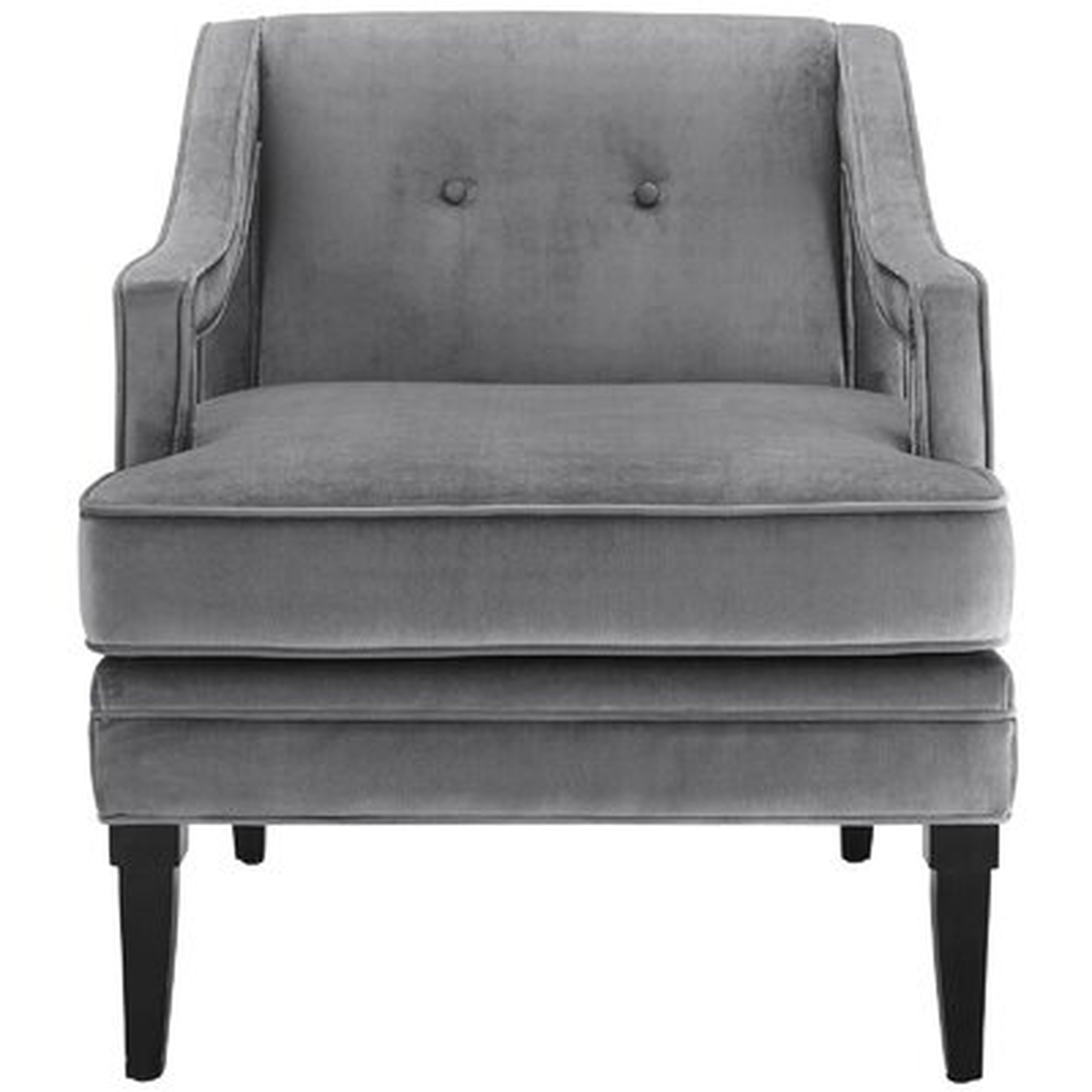 Bedelia Button Tufted Upholstered Velvet Armchair - Wayfair