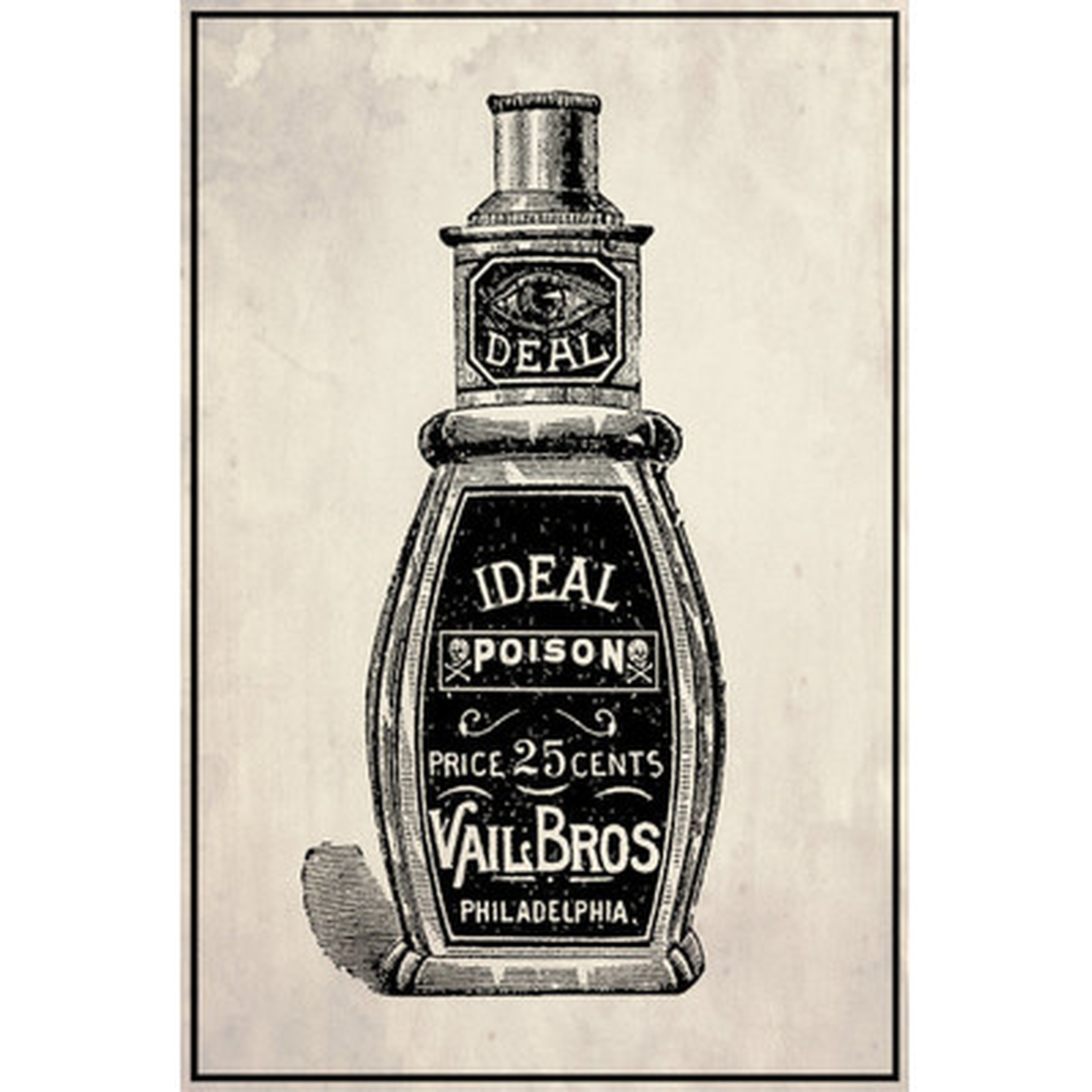 Poison Bottle Vintage Advertisement on Wrapped Canvas - Wayfair