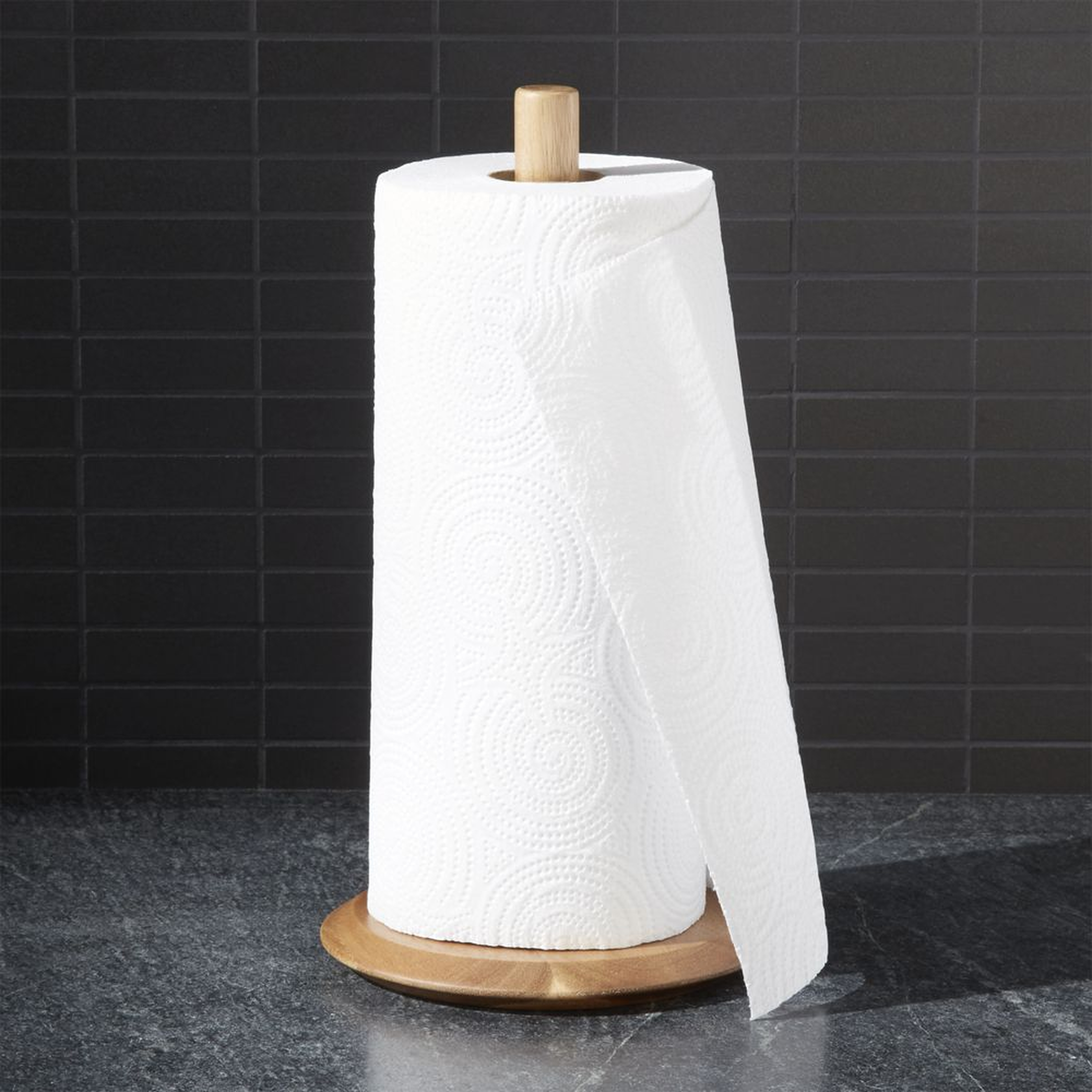 Acacia Paper Towel Holder - Crate and Barrel