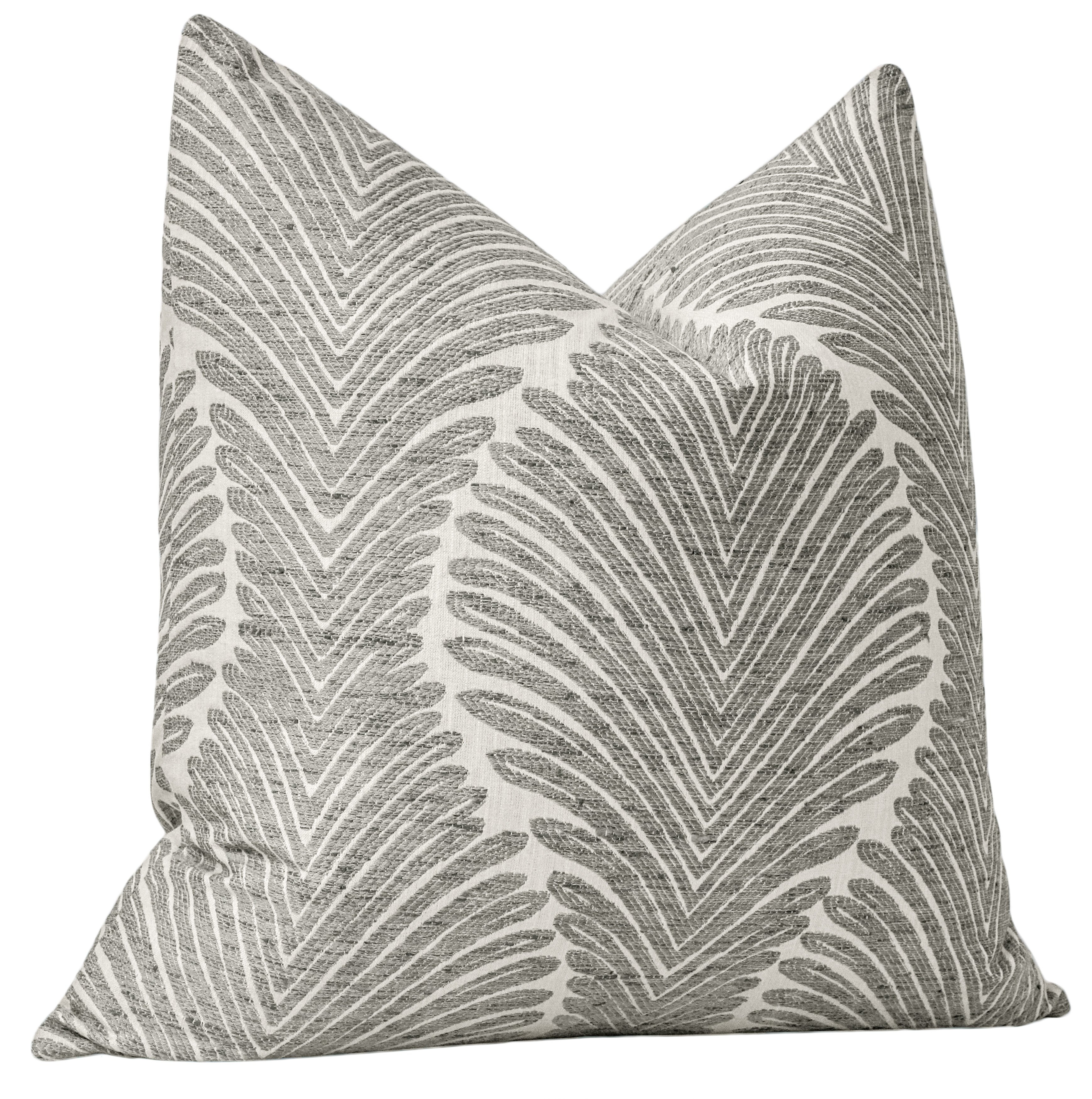 MUSGROVE CHENILLE // CHARCOAL - LITTLE LUMBAR 12" X 18" - Little Design Company