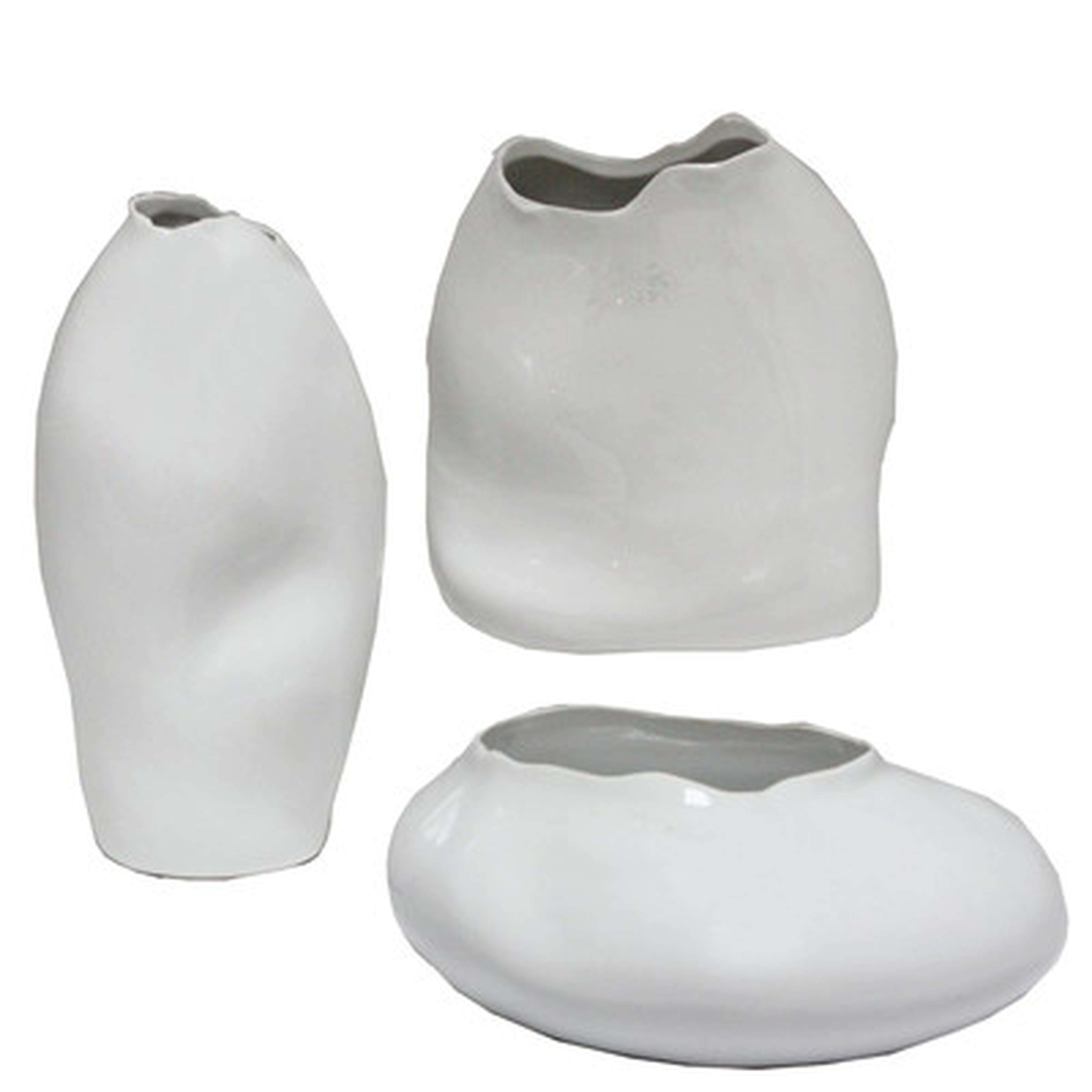 3 Piece Minimal Vase Set - Wayfair