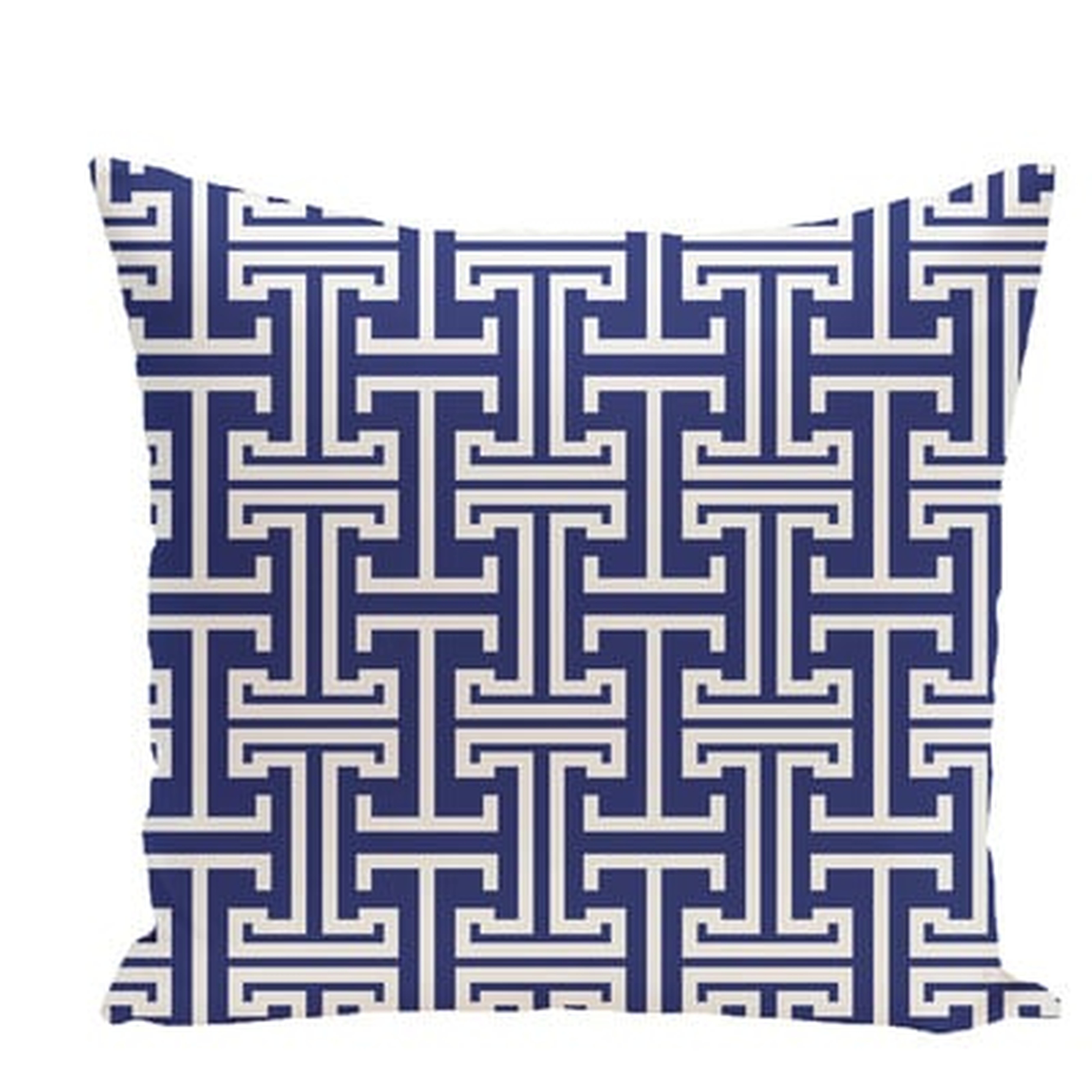 Greek Isles Geometric Print Throw Pillow - Wayfair