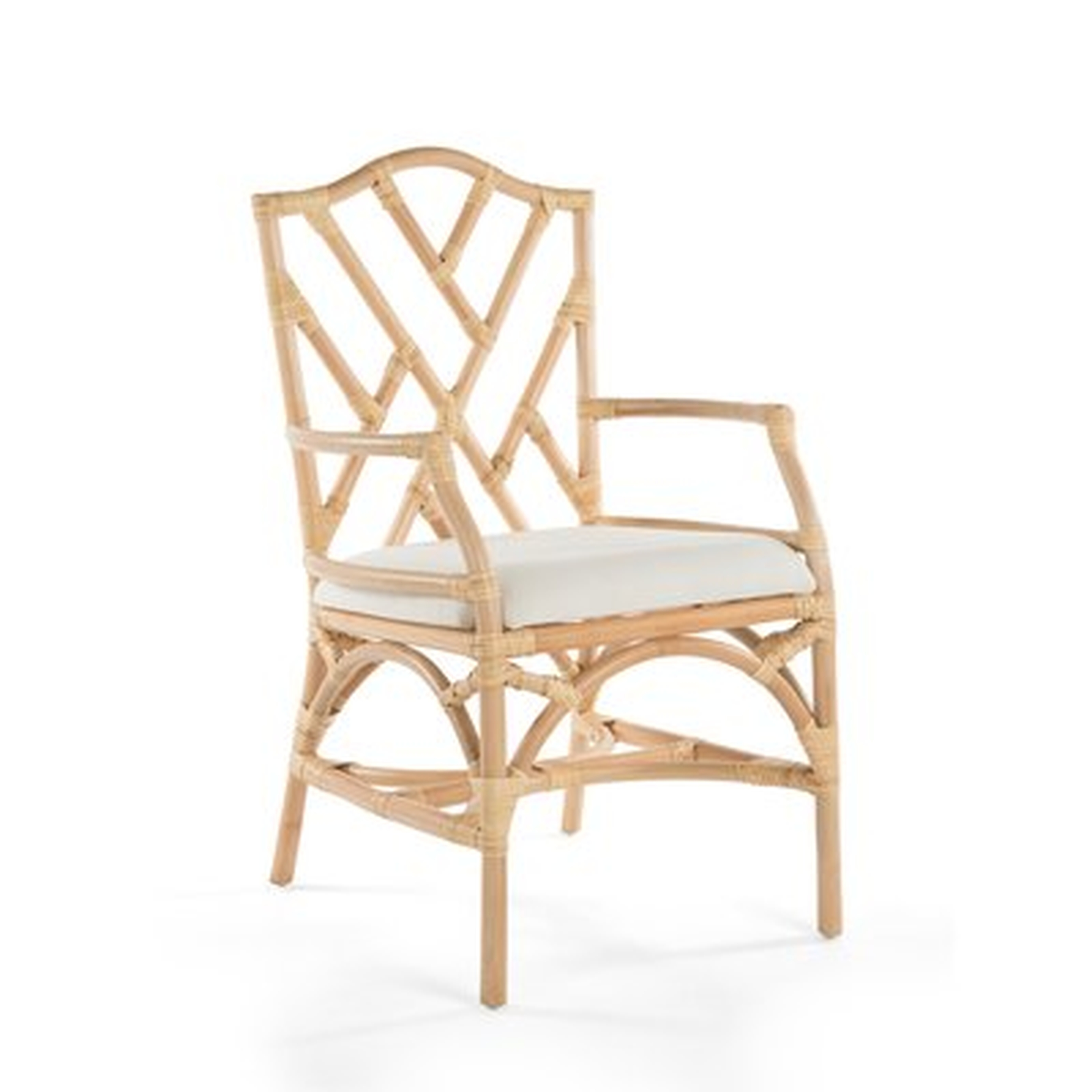 Margrett Rattan Arm Chair (set of 2) - Wayfair