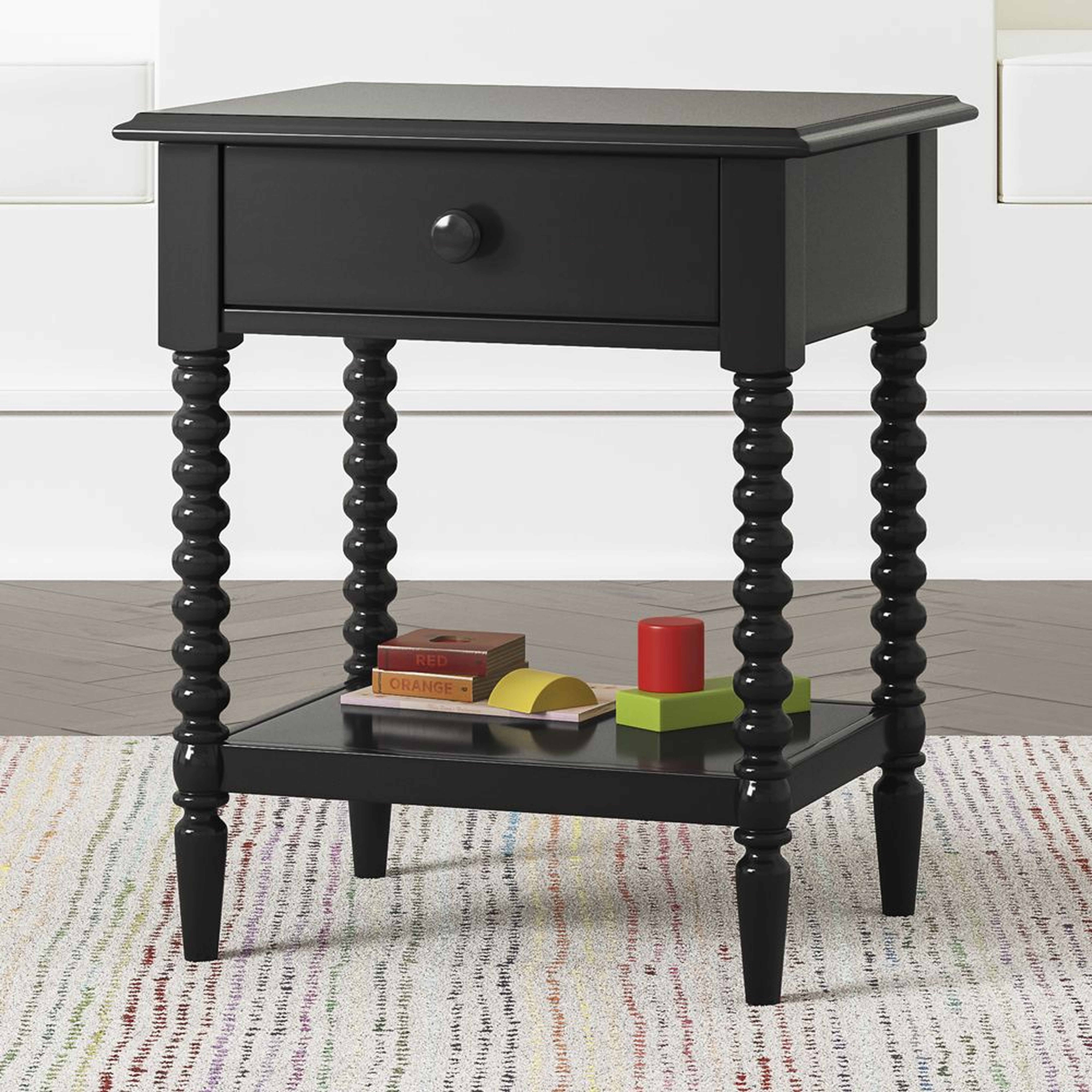 Kids Jenny Lind Black Nightstand - Crate and Barrel