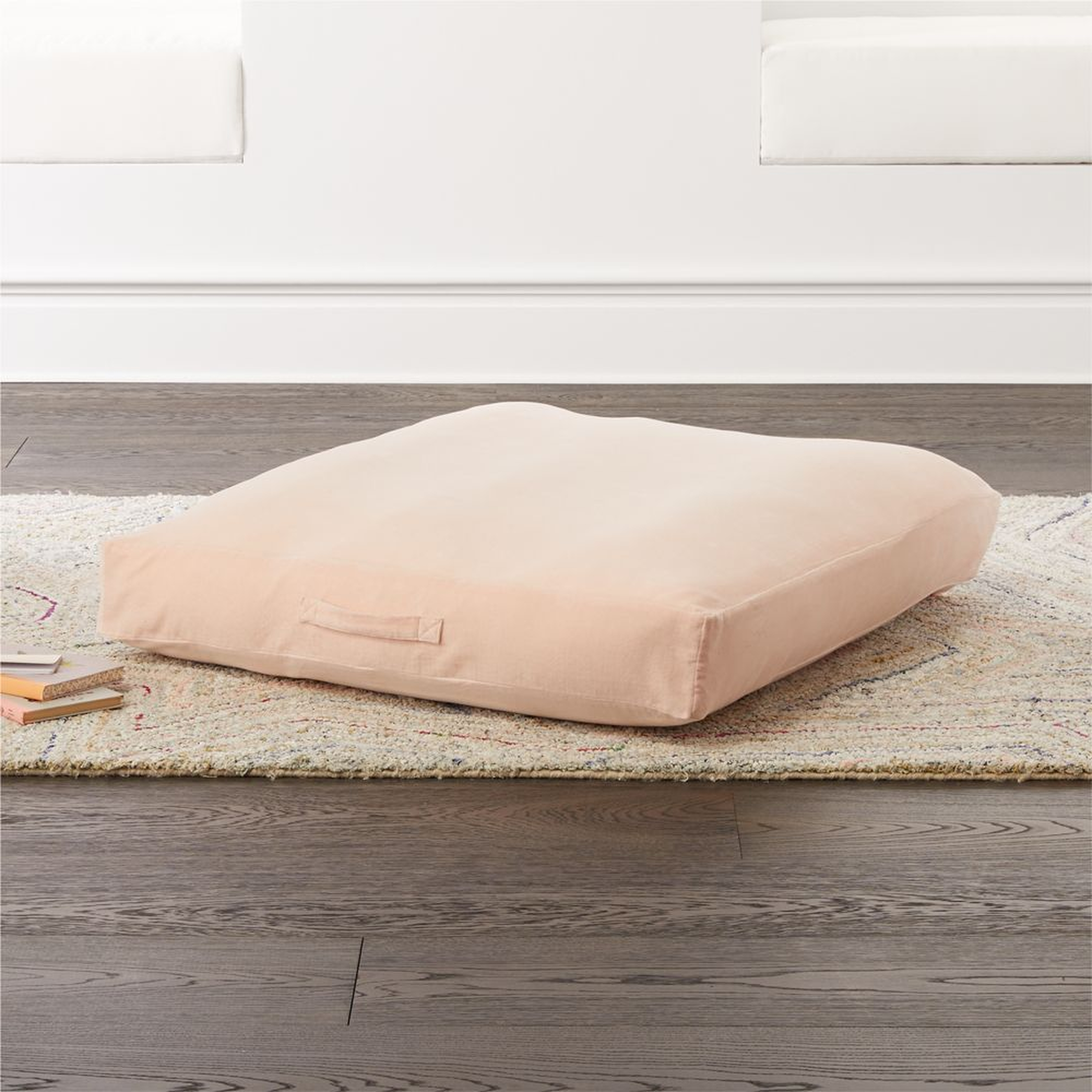 Pink Velvet Cushion - Crate and Barrel