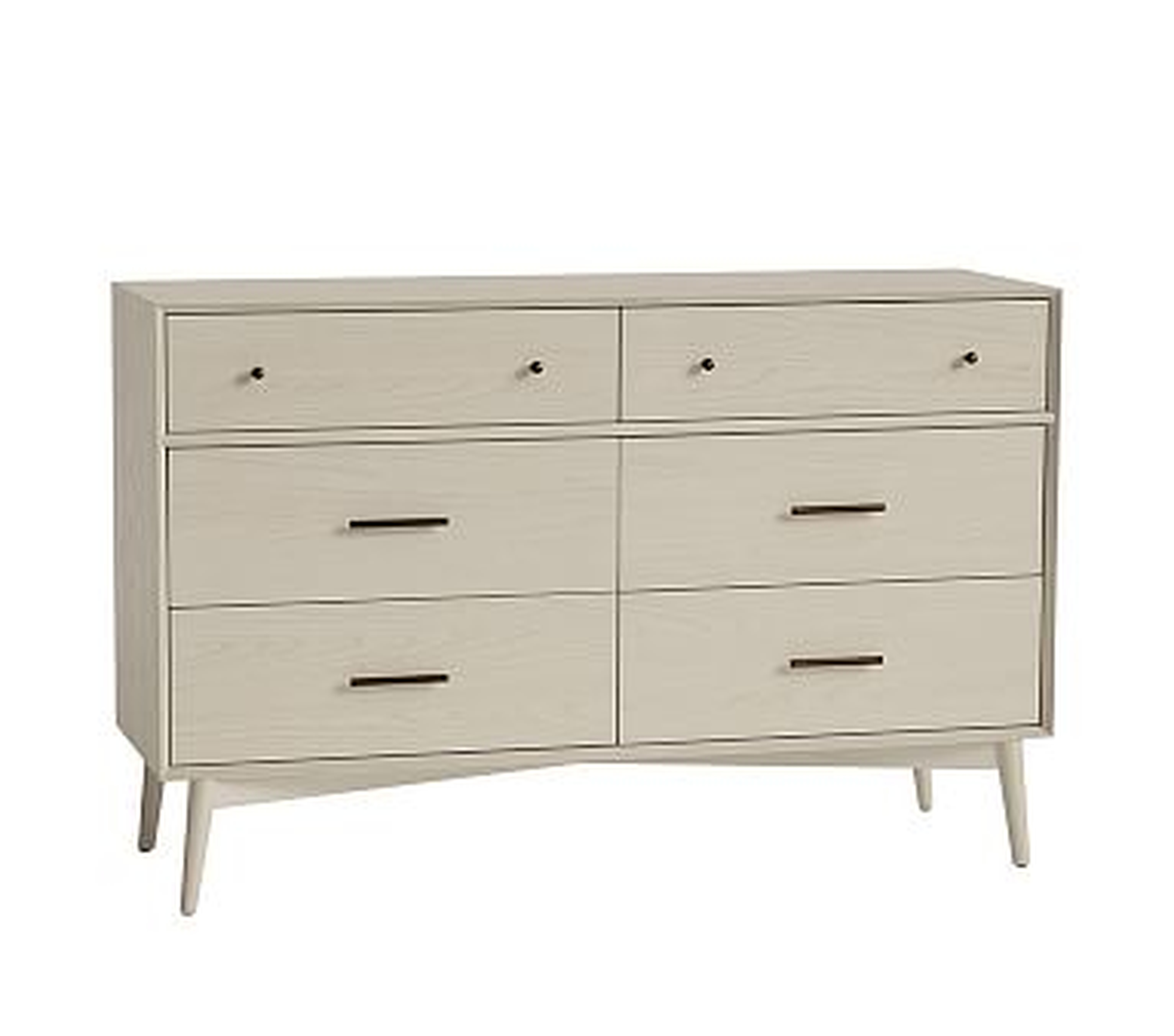 west elm x pbk Mid Century Extra Wide Dresser Only, Pebble, Flat Rate - Pottery Barn Kids
